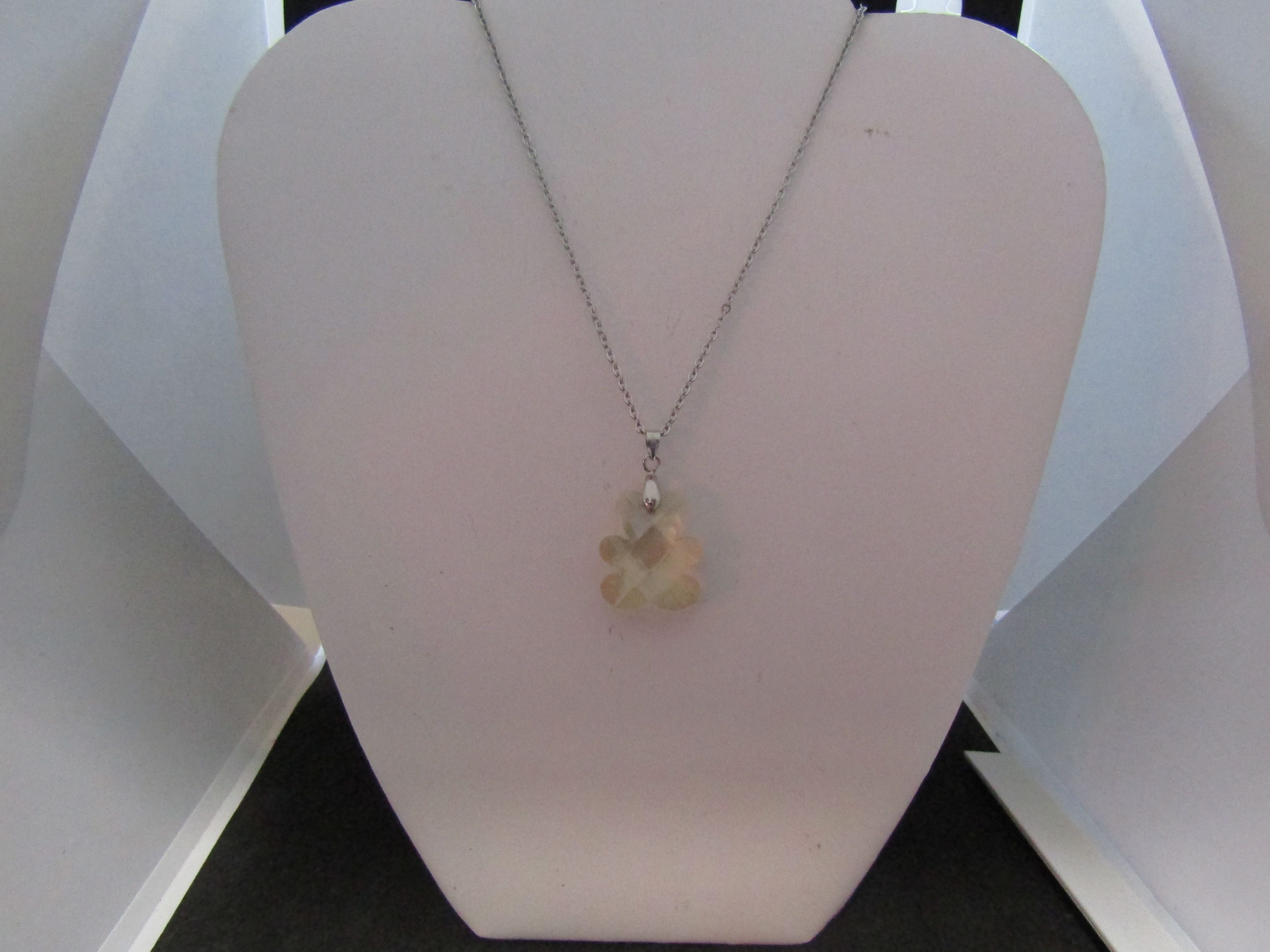 Jewelry Brown Crystal Bear Stainless Steel Necklace Size ONE SIZE - 1 Thumbnail