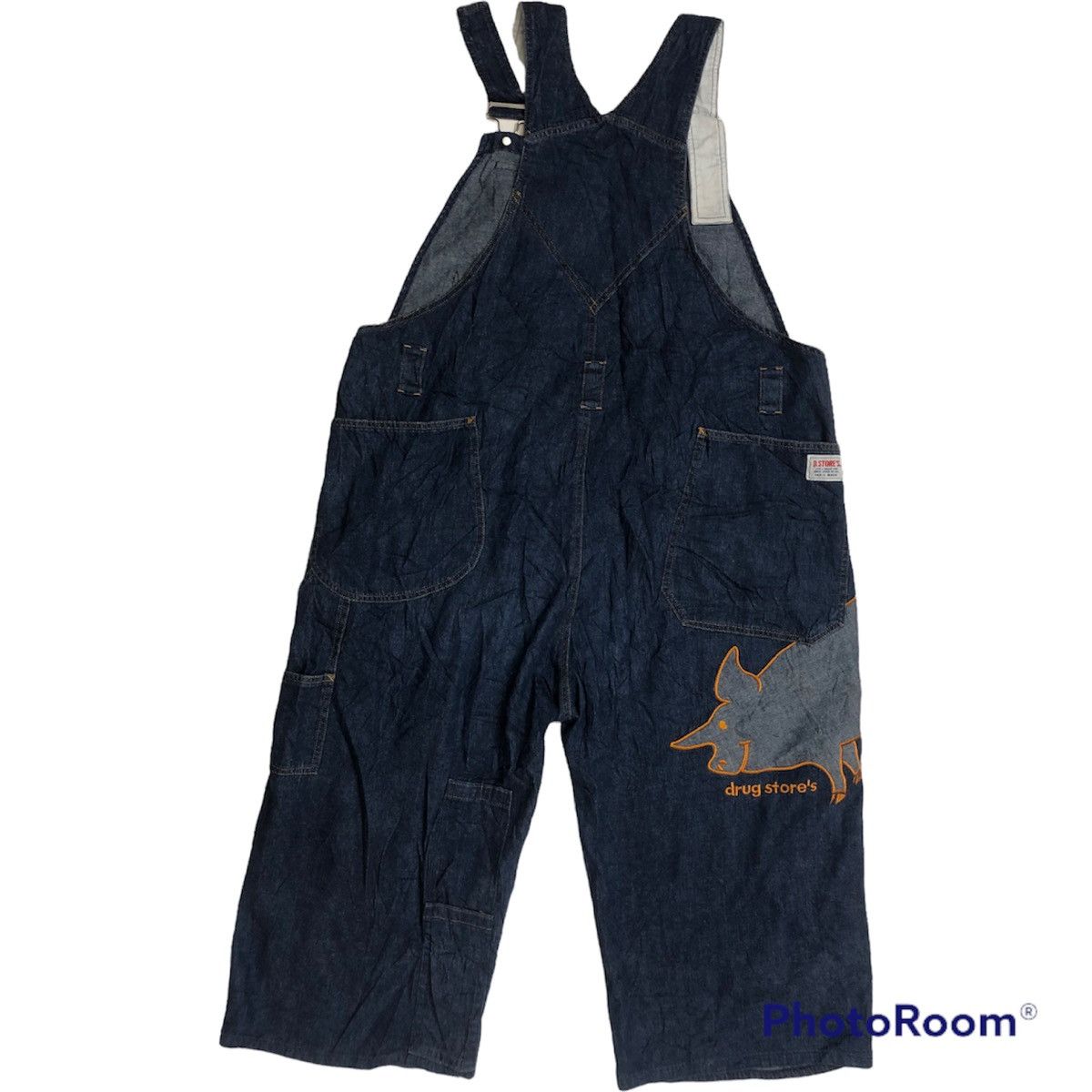 Japanese Brand Vintage Drug Store Embroidery Overall Half Knee Size US 38 / EU 54 - 5 Thumbnail