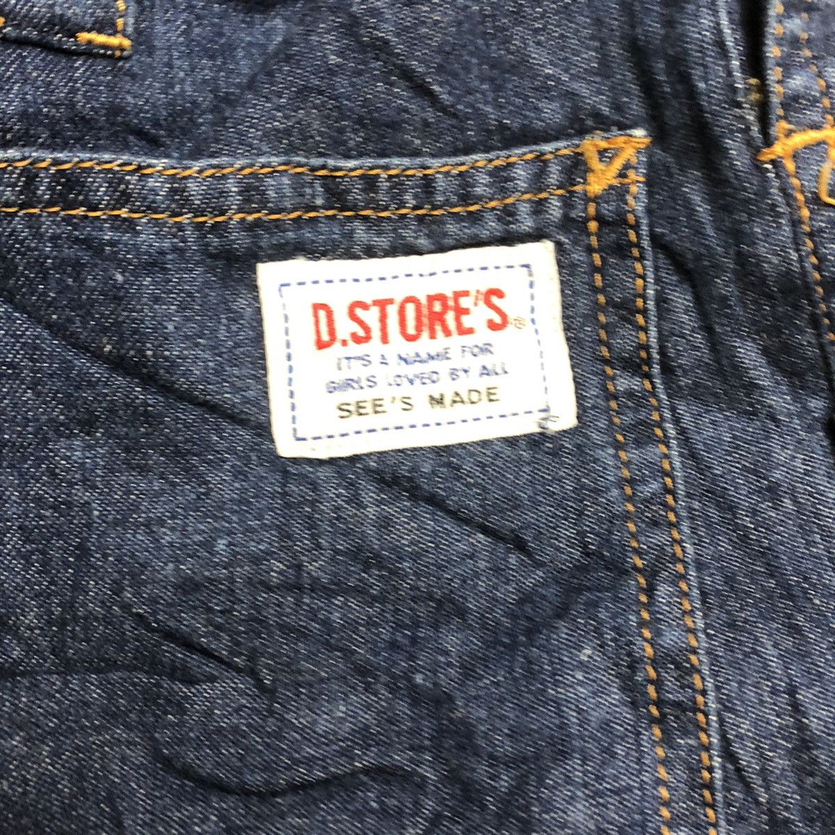 Japanese Brand Vintage Drug Store Embroidery Overall Half Knee Size US 38 / EU 54 - 9 Thumbnail