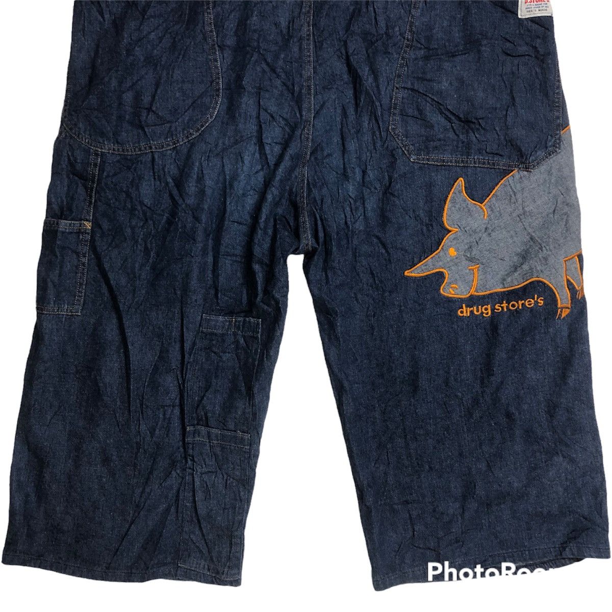 Japanese Brand Vintage Drug Store Embroidery Overall Half Knee Size US 38 / EU 54 - 7 Thumbnail
