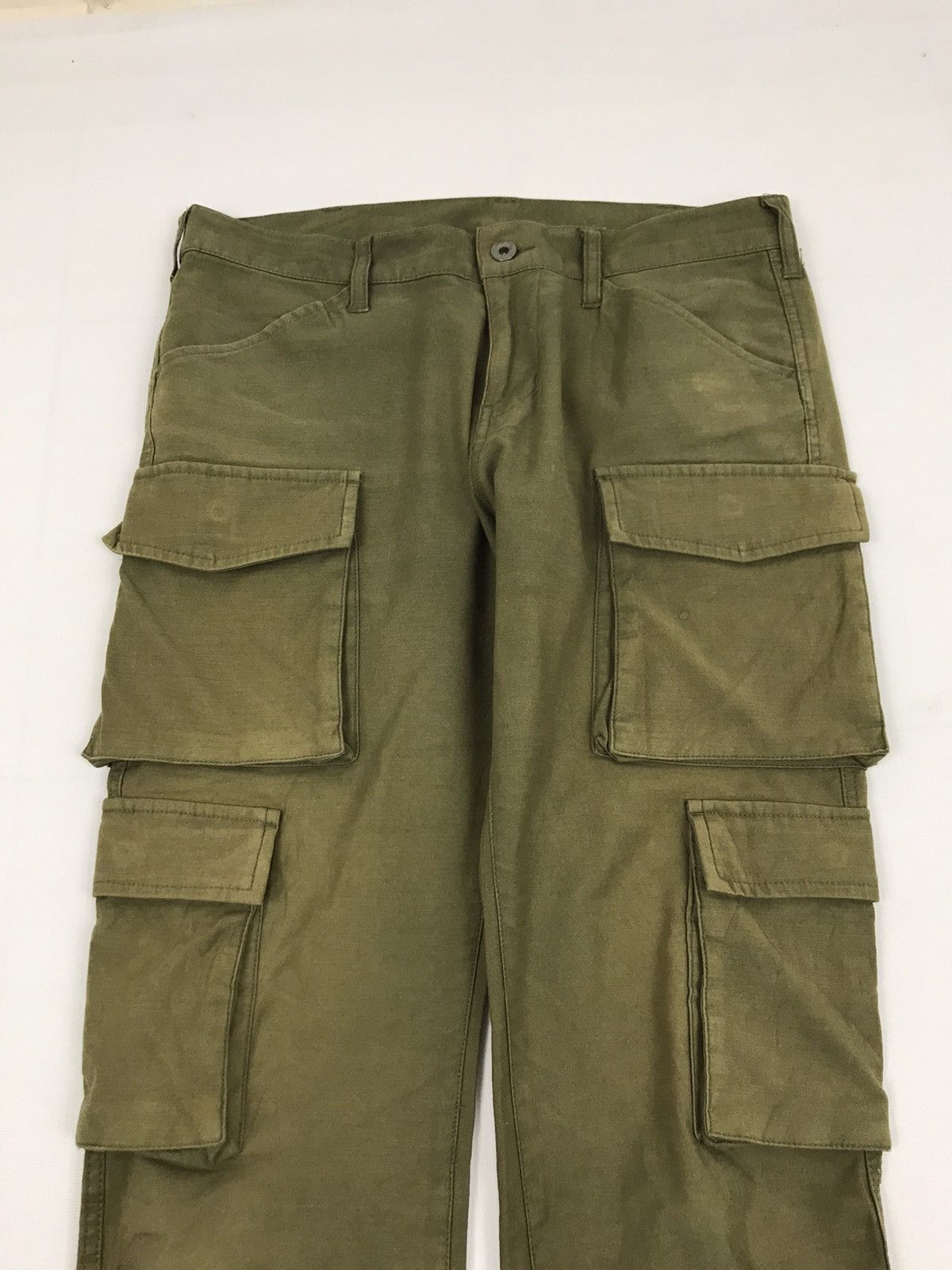 Japanese Brand × Vintage Vintage Military style multi pocket cargo pants Size US 33 - 3 Thumbnail