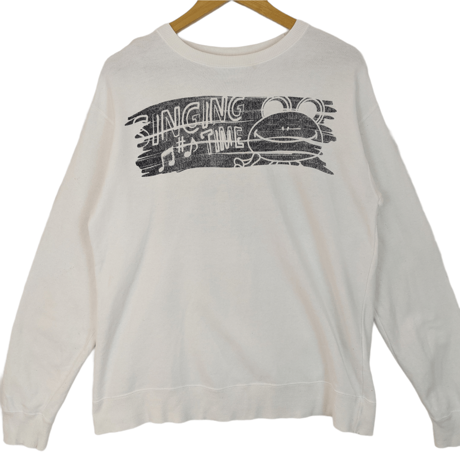 Japanese Brand Japan GRASS HITHER Anime Manga Frog Cartoon Sweatshirt Size US L / EU 52-54 / 3 - 2 Thumbnail