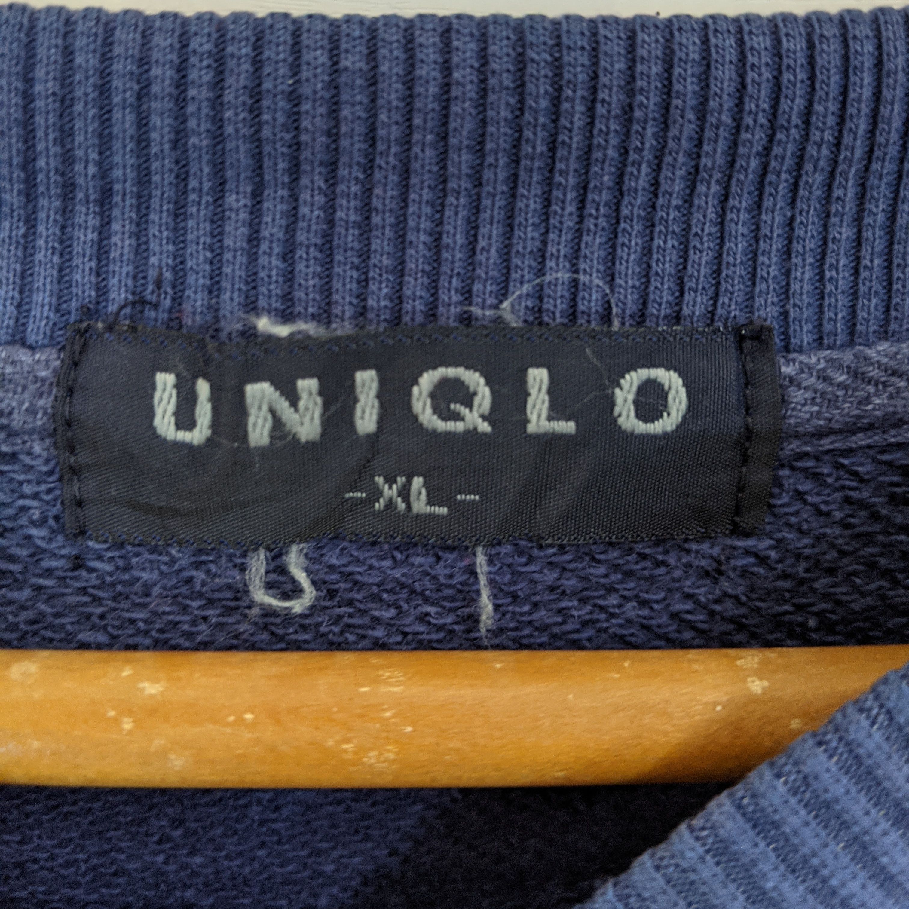 Japanese Brand Vintage 90's UNIQLO Japan Plain Jumper Sweatshirt Size US XL / EU 56 / 4 - 6 Thumbnail