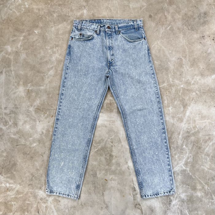 Vintage 1980s Levi's 505 Orange Tab Acid Washed Jeans MADE IN USA | Grailed