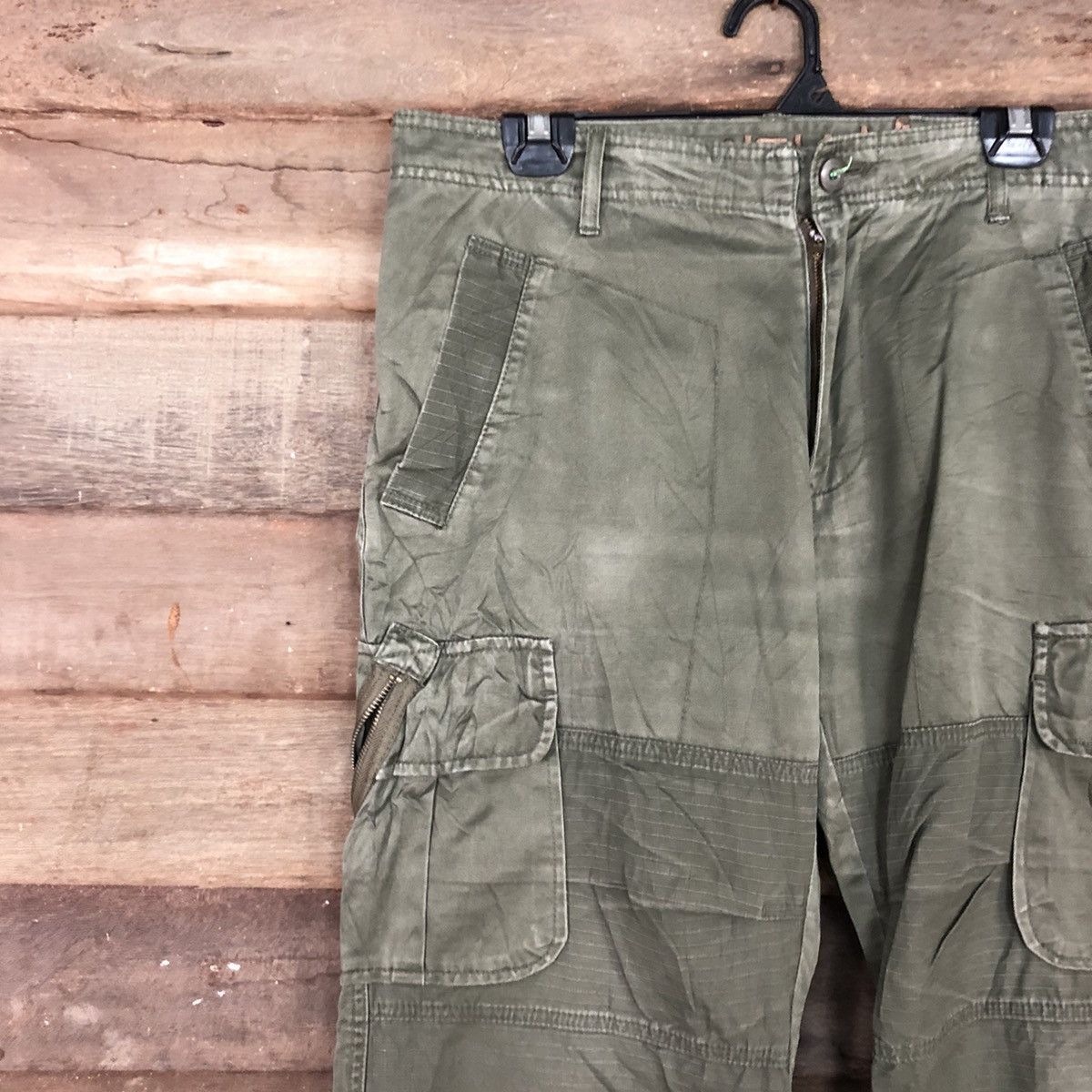 Airwalk DL Airwalk Green Multipocket Tactical Cargo Pants #c974 Size US 34 / EU 50 - 6 Thumbnail