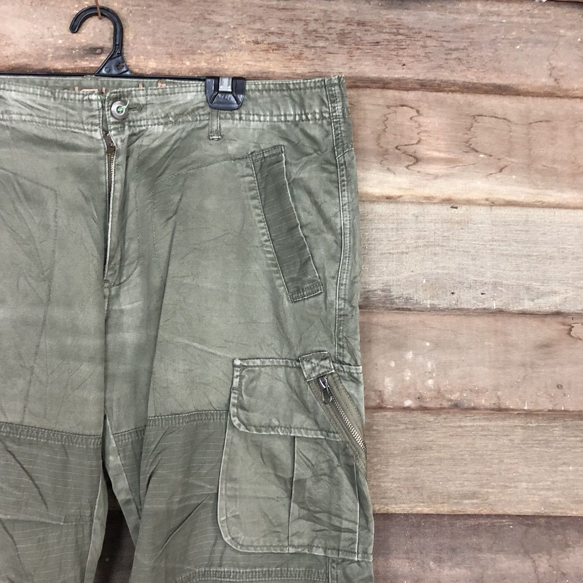 Airwalk DL Airwalk Green Multipocket Tactical Cargo Pants #c974 Size US 34 / EU 50 - 5 Thumbnail