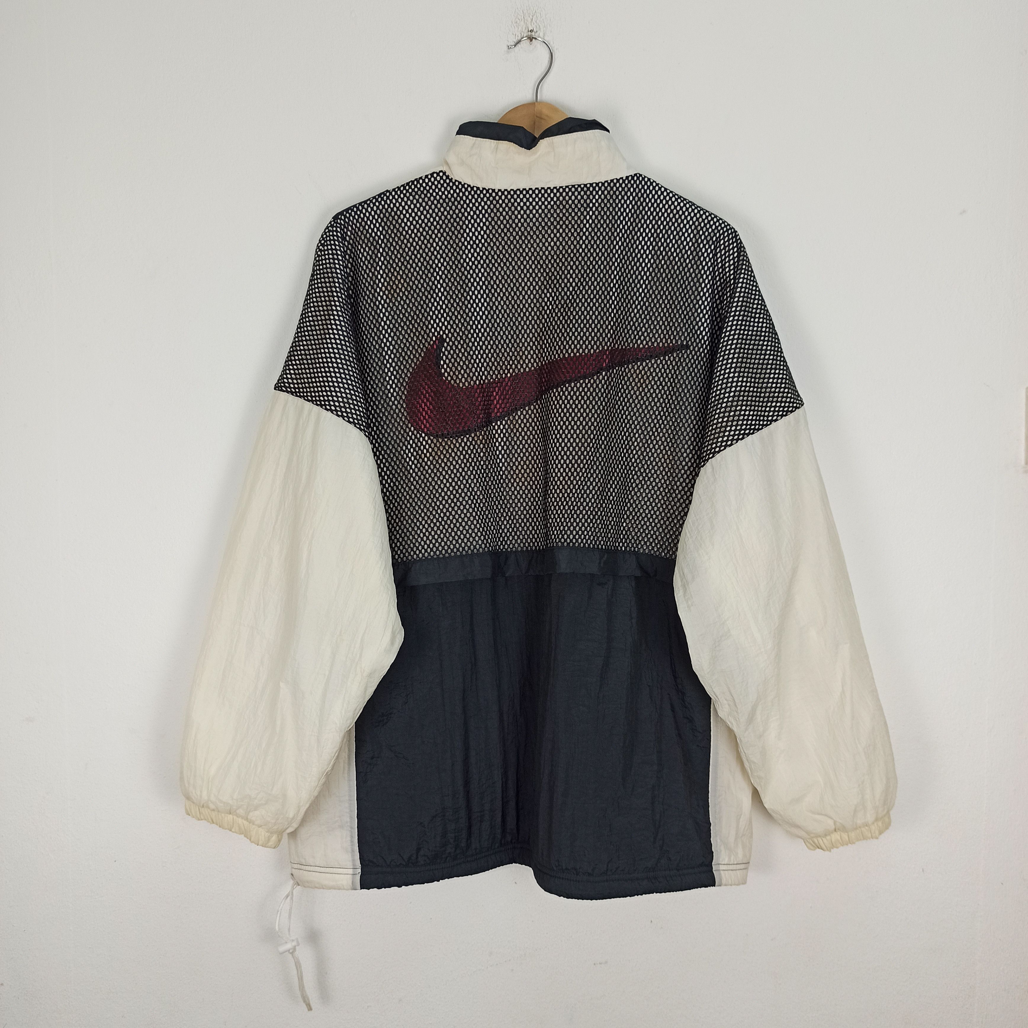 Nike 🔥 Vintage🔥 90s Nike Big Logo Windbreaker Jacket Size US L / EU 52-54 / 3 - 6 Thumbnail