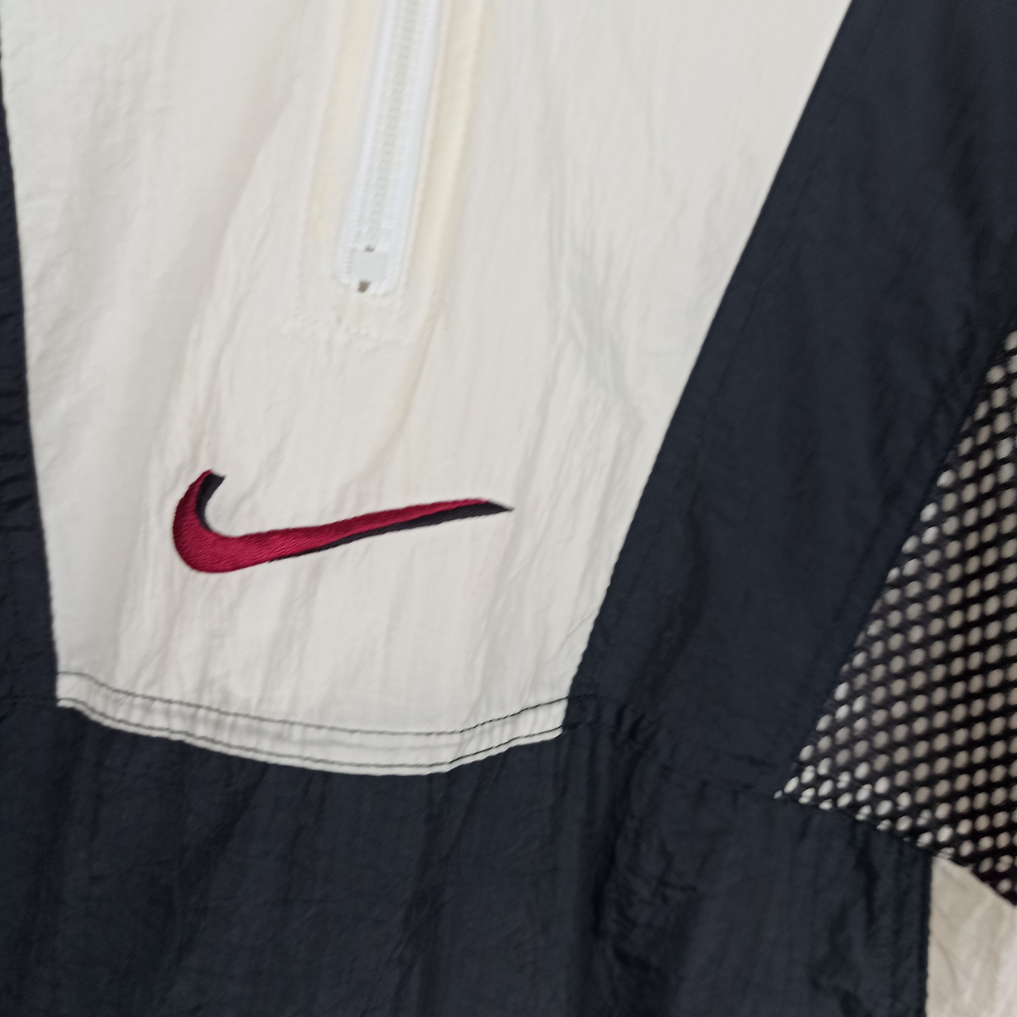 Nike 🔥 Vintage🔥 90s Nike Big Logo Windbreaker Jacket Size US L / EU 52-54 / 3 - 3 Thumbnail