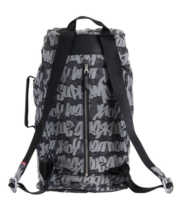 Supreme Fat Tip Jacquard Denim Backpack Black   SS   GB