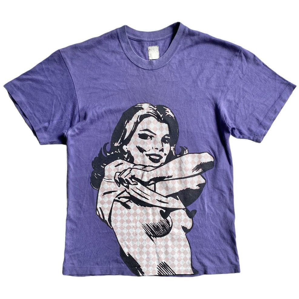 Image of Undercover D.a.v.f Pop Art T Shirt in Purple, Men's (Size Small)