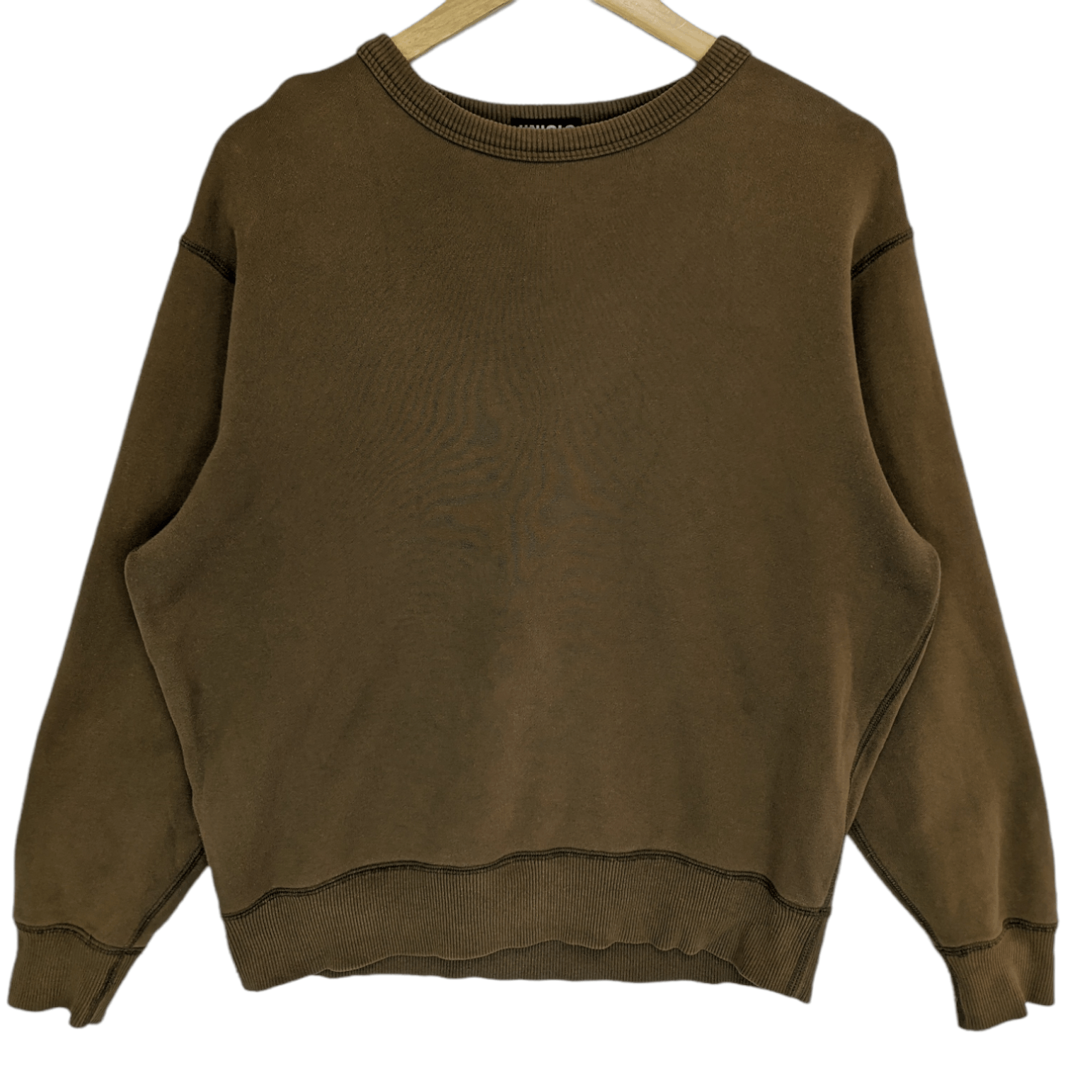 Uniqlo Vintage 90's UNIQLO Green Plain Jumper Sweatshirt Size US M / EU 48-50 / 2 - 2 Thumbnail