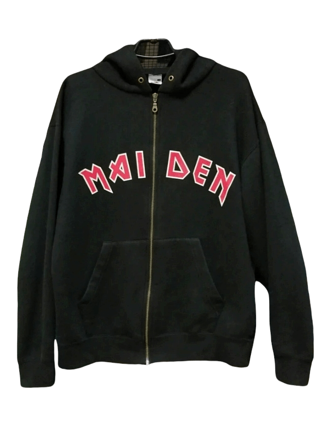 Iron Maiden × Japanese Brand × Vintage Rare Iron Maiden zip hoodie vintage Size US M / EU 48-50 / 2 - 1 Thumbnail