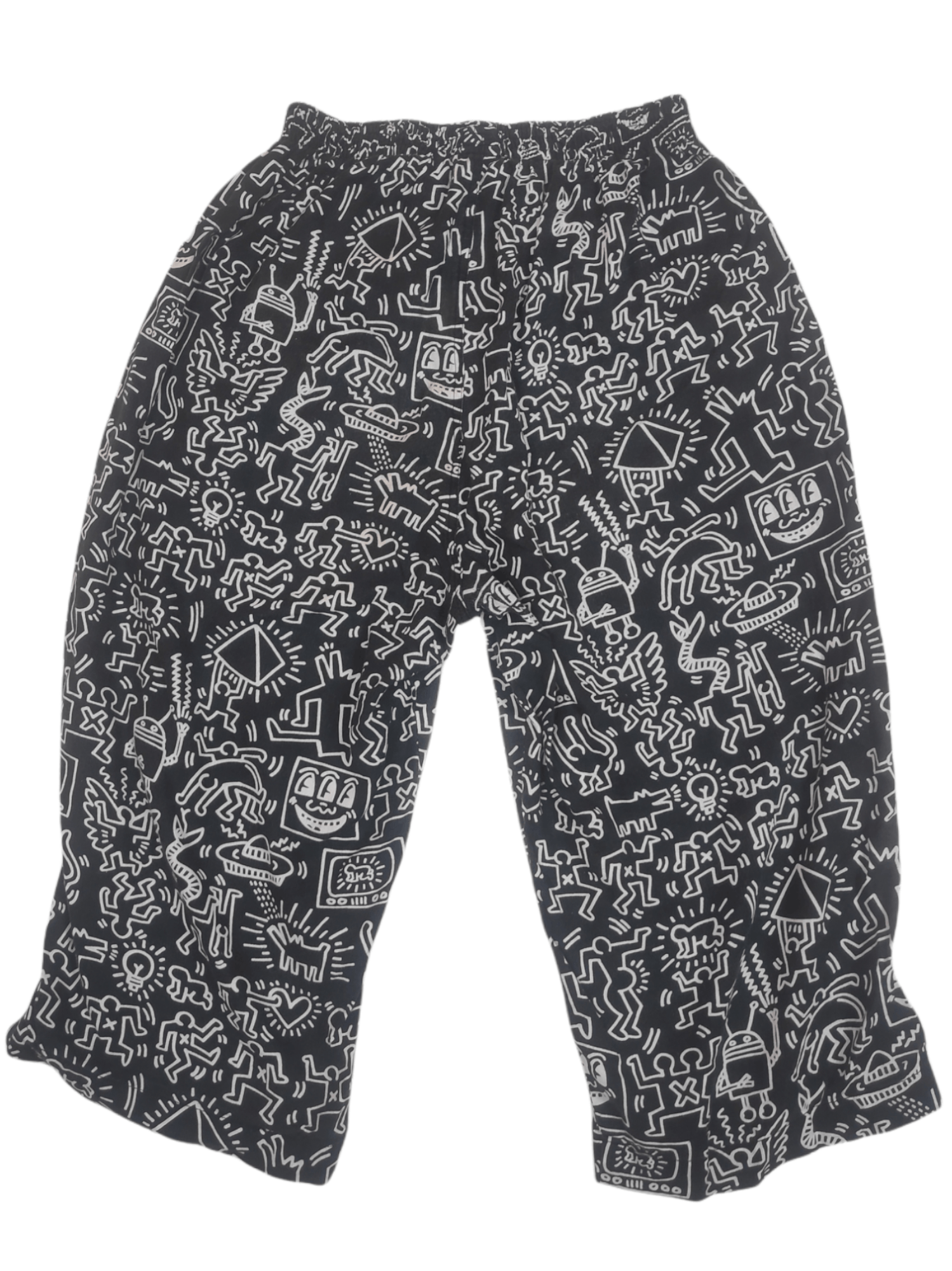 Japanese Brand Rare Keith Haring x Uniqlo Pop Art Short Pants Full Print Size US 28 / EU 44 - 2 Thumbnail