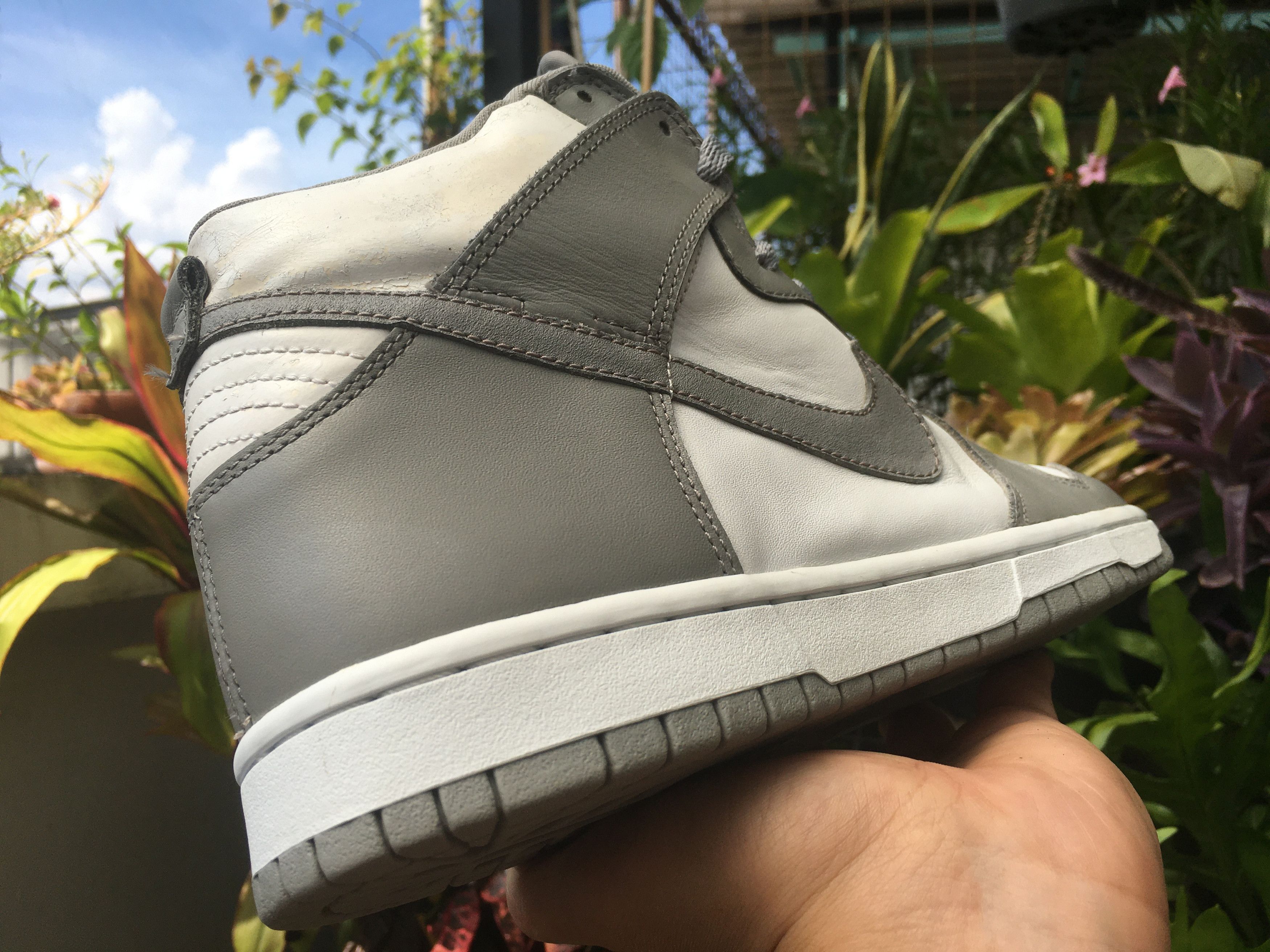 Nike × Vintage 🔥 Rare Vintage Nike Dunk High Medium Grey OG 2002 Size US 10.5 / EU 43-44 - 3 Thumbnail