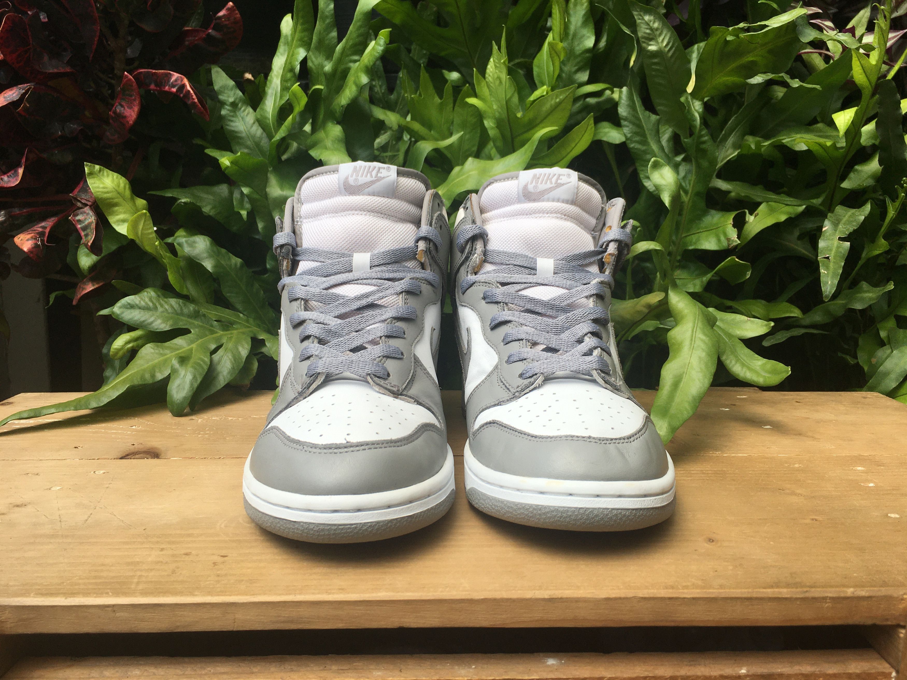 Nike × Vintage 🔥 Rare Vintage Nike Dunk High Medium Grey OG 2002 Size US 10.5 / EU 43-44 - 9 Thumbnail