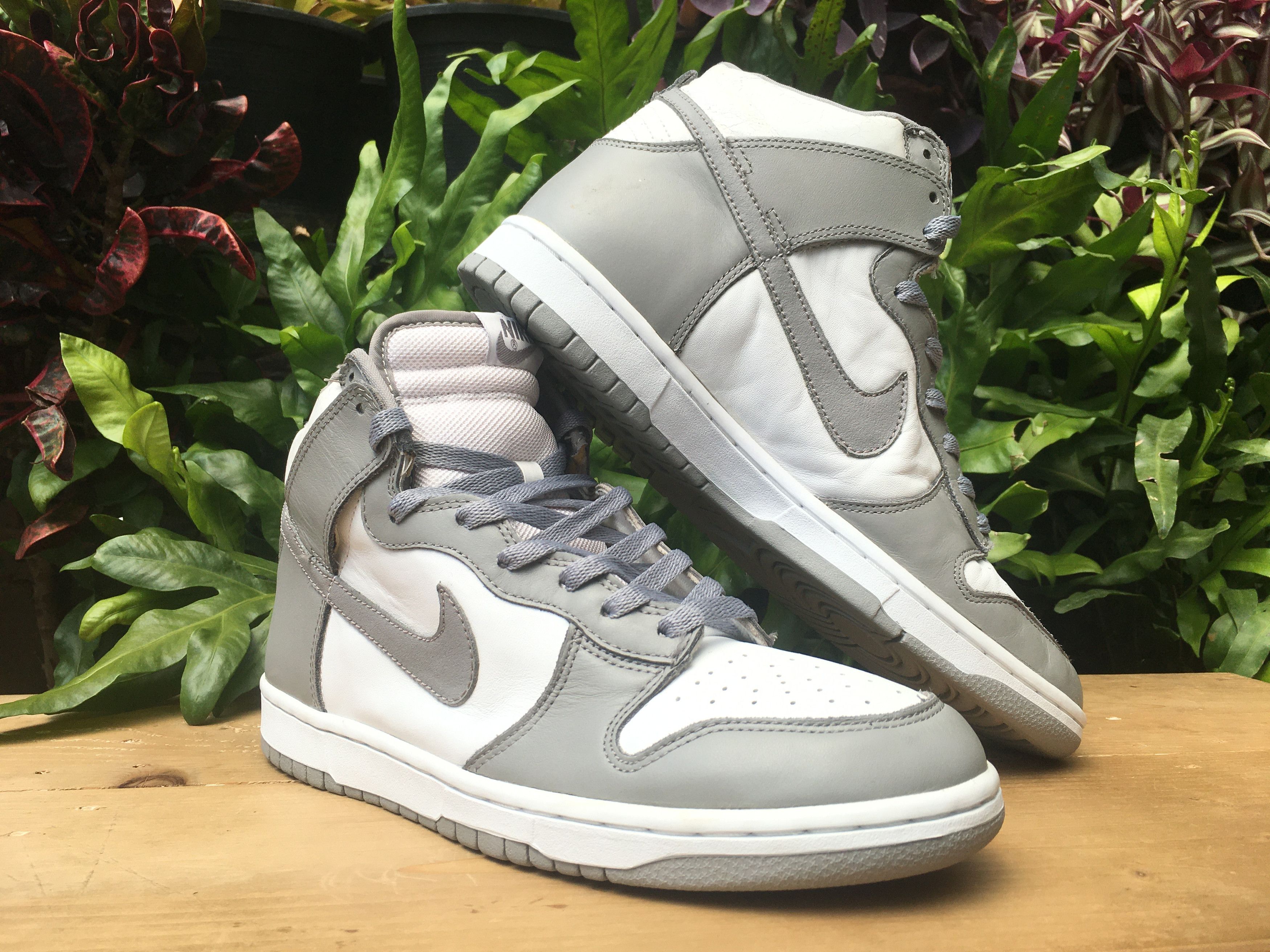 Nike × Vintage 🔥 Rare Vintage Nike Dunk High Medium Grey OG 2002 Size US 10.5 / EU 43-44 - 6 Thumbnail