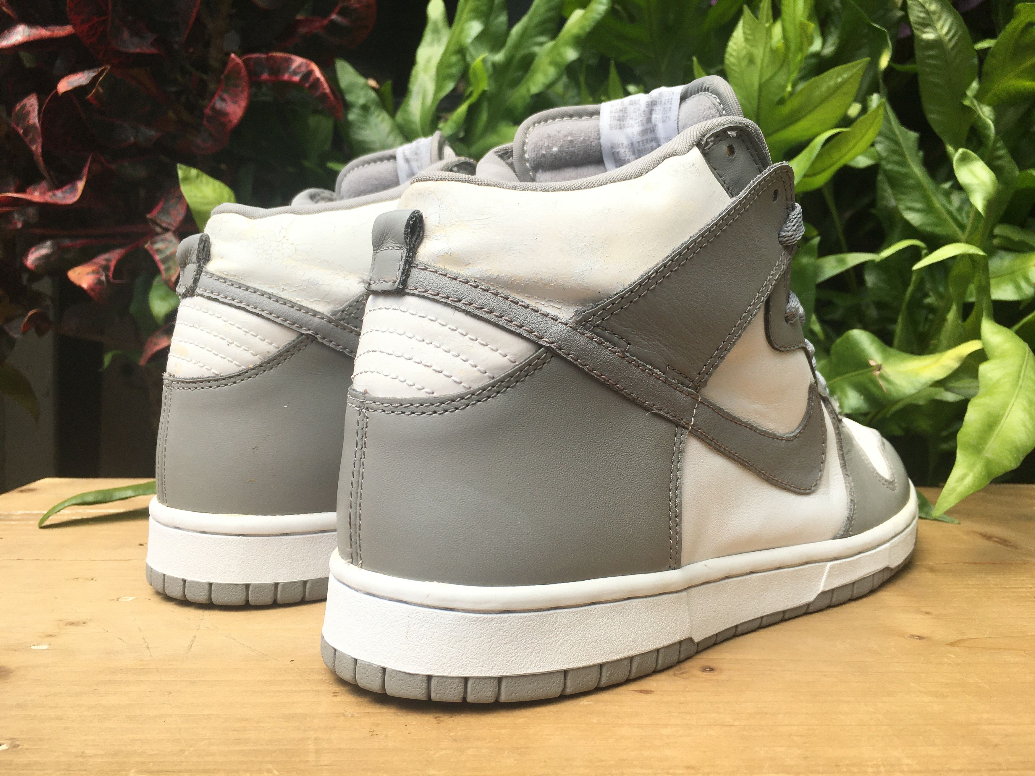 Nike × Vintage 🔥 Rare Vintage Nike Dunk High Medium Grey OG 2002 Size US 10.5 / EU 43-44 - 16 Thumbnail