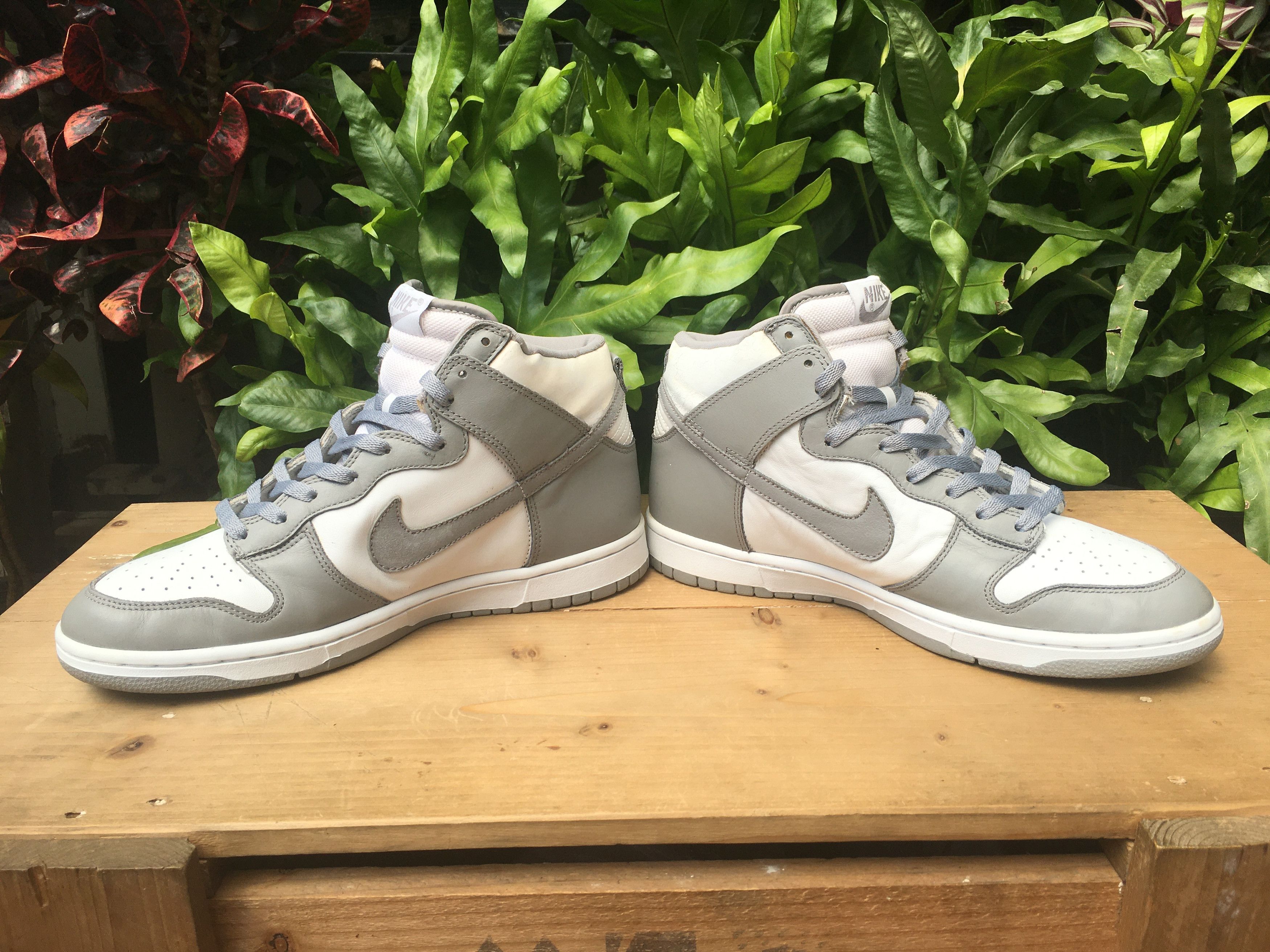 Nike × Vintage 🔥 Rare Vintage Nike Dunk High Medium Grey OG 2002 Size US 10.5 / EU 43-44 - 7 Thumbnail