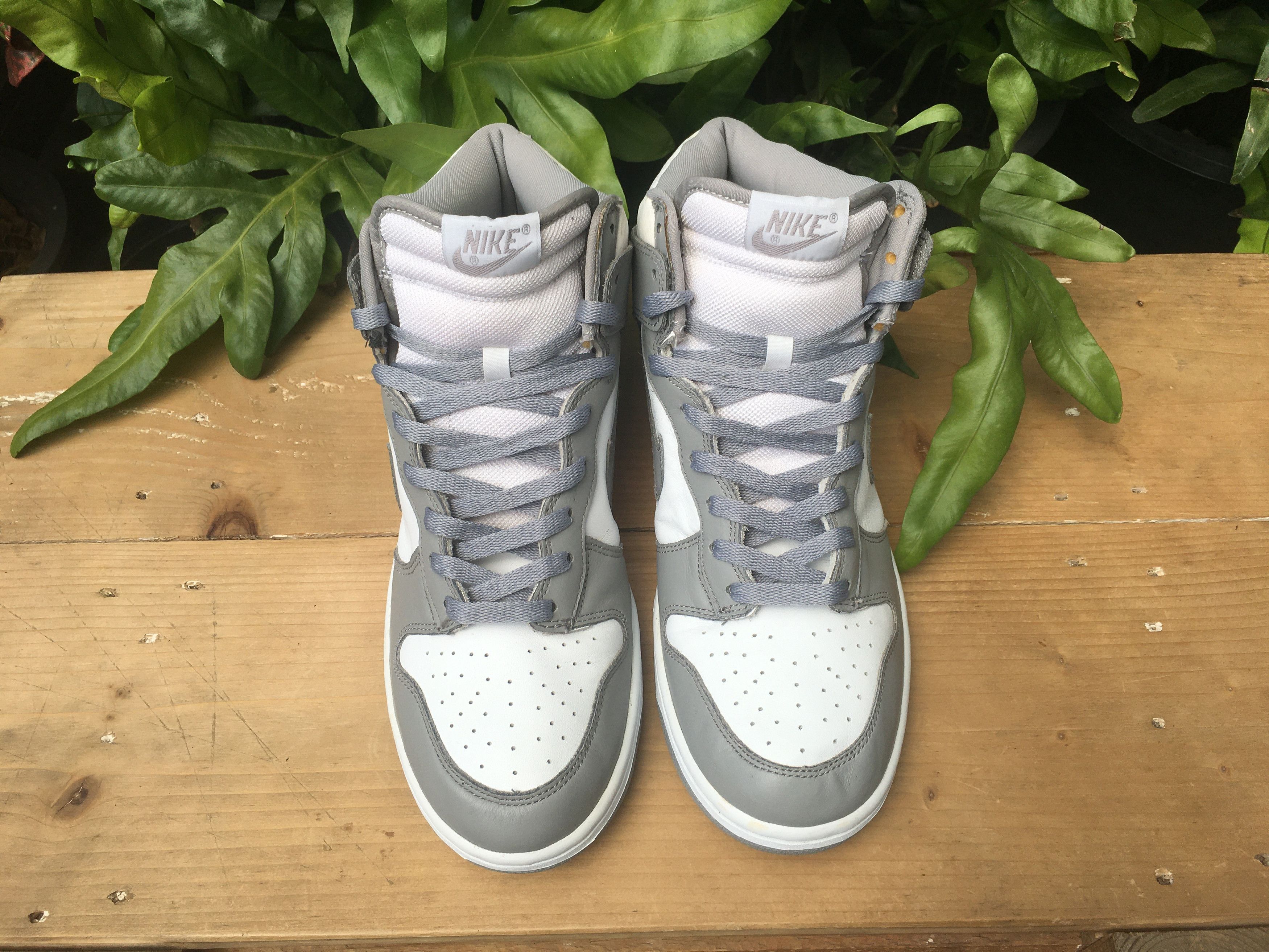 Nike × Vintage 🔥 Rare Vintage Nike Dunk High Medium Grey OG 2002 Size US 10.5 / EU 43-44 - 10 Thumbnail