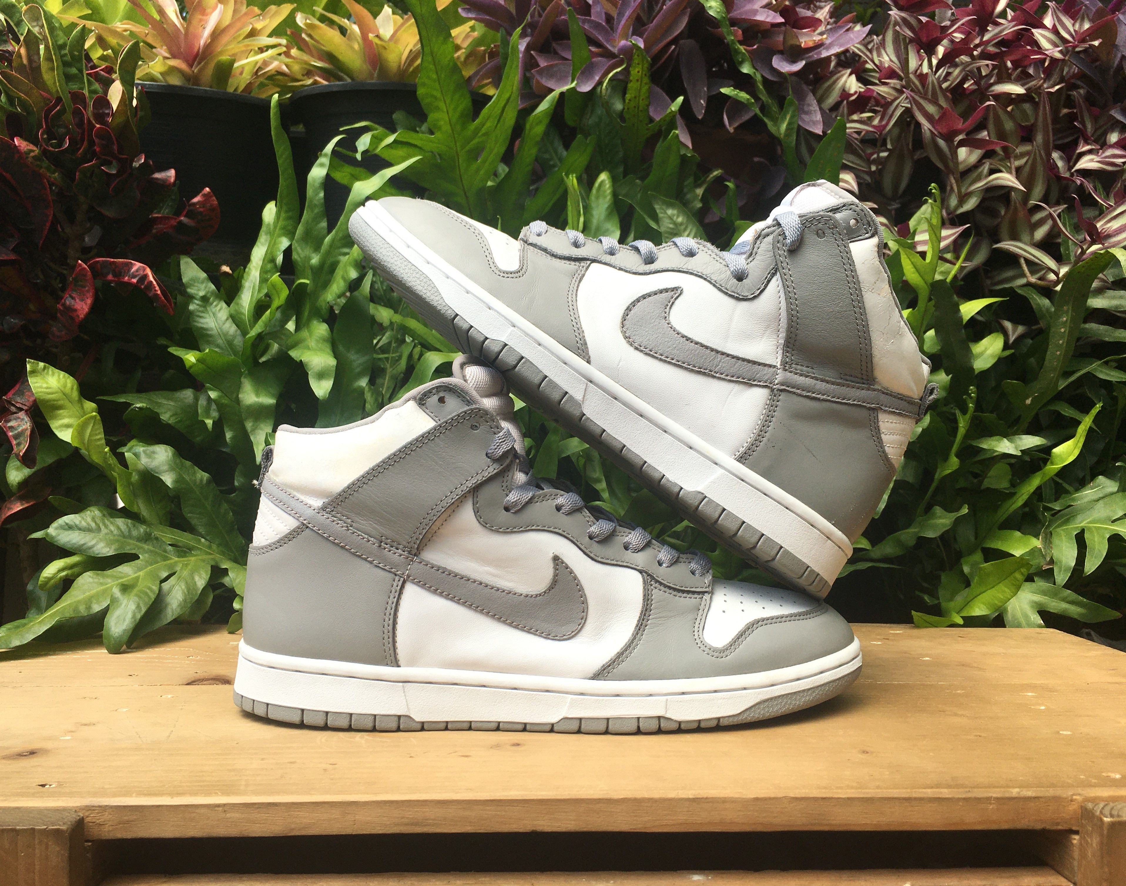 Nike × Vintage 🔥 Rare Vintage Nike Dunk High Medium Grey OG 2002 Size US 10.5 / EU 43-44 - 5 Thumbnail
