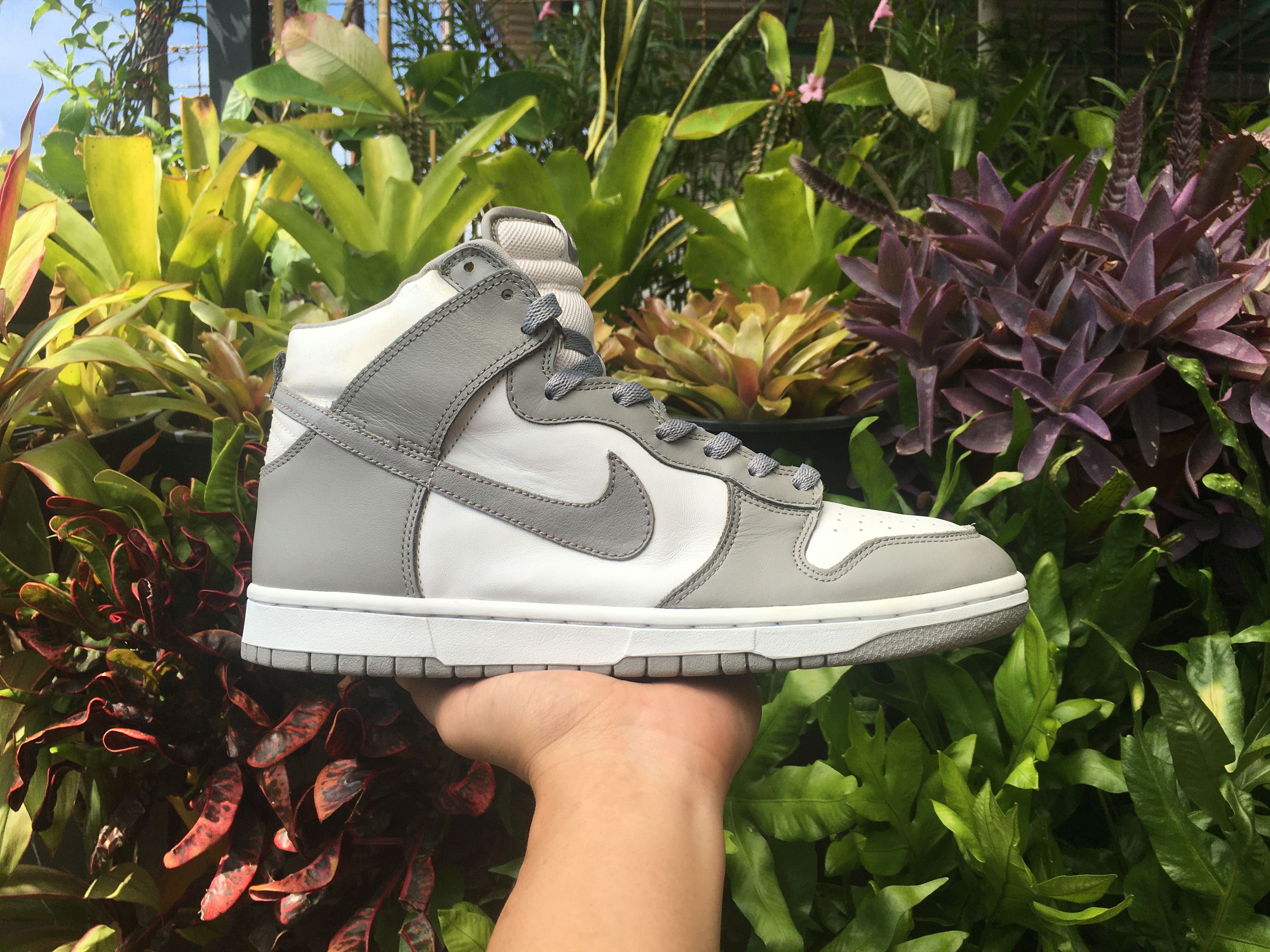 Nike × Vintage 🔥 Rare Vintage Nike Dunk High Medium Grey OG 2002 Size US 10.5 / EU 43-44 - 2 Thumbnail