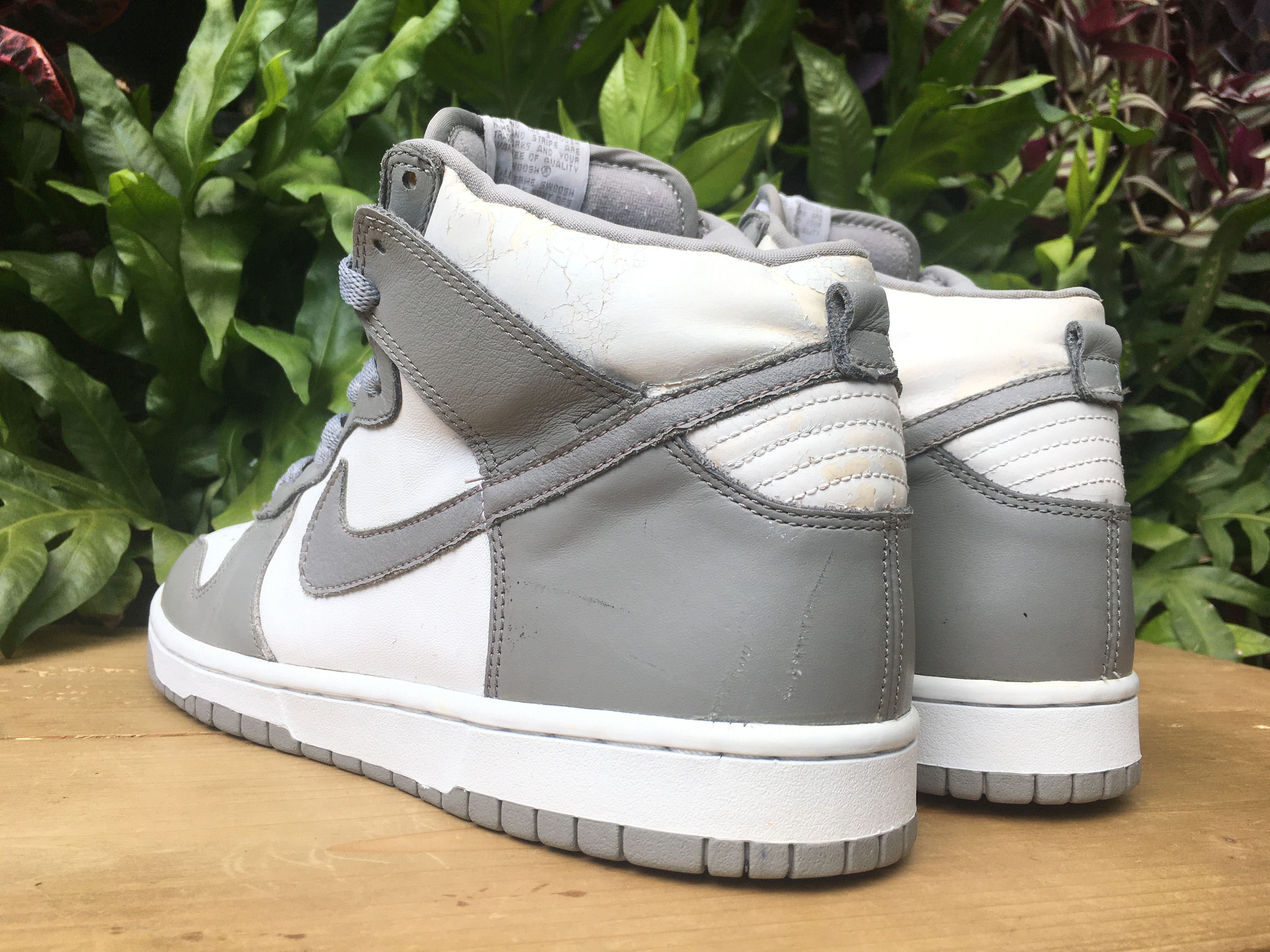 Nike × Vintage 🔥 Rare Vintage Nike Dunk High Medium Grey OG 2002 Size US 10.5 / EU 43-44 - 15 Thumbnail