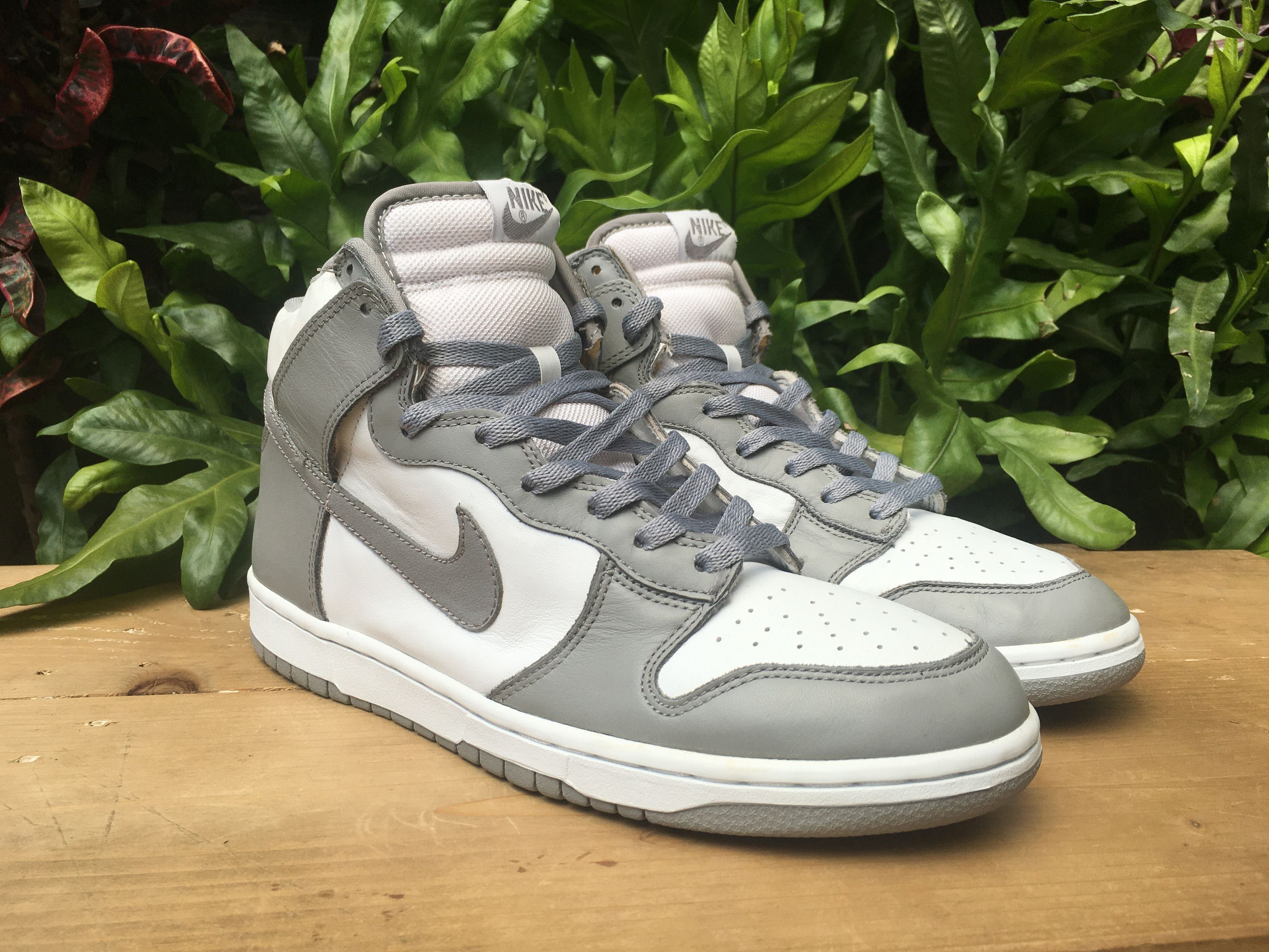 Nike × Vintage 🔥 Rare Vintage Nike Dunk High Medium Grey OG 2002 Size US 10.5 / EU 43-44 - 8 Thumbnail
