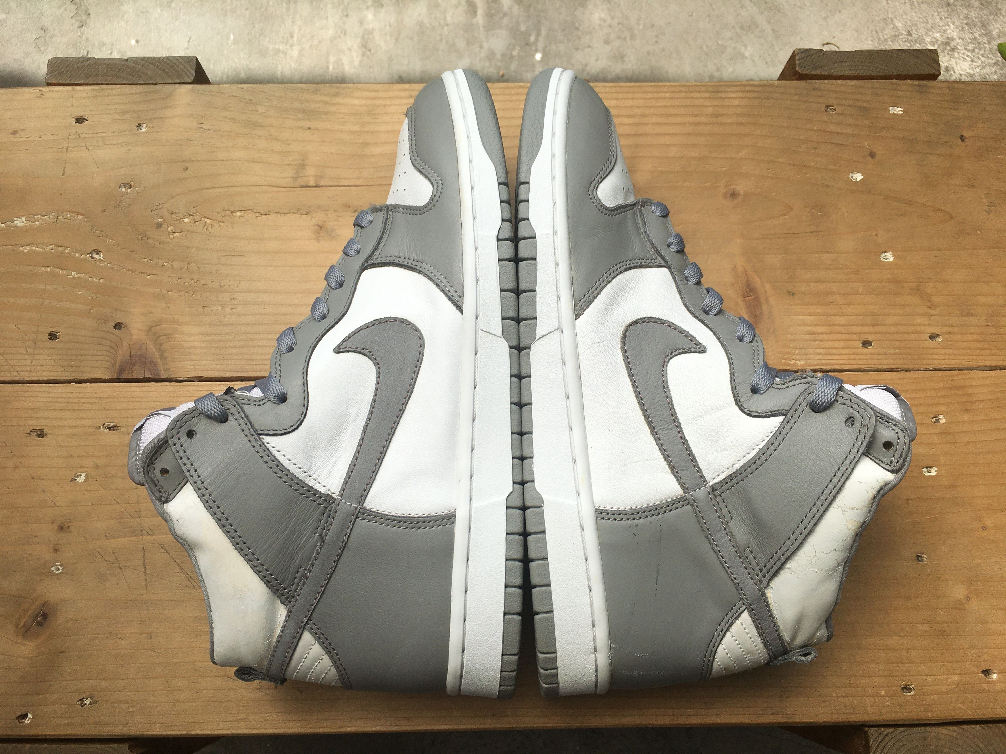 Nike × Vintage 🔥 Rare Vintage Nike Dunk High Medium Grey OG 2002 Size US 10.5 / EU 43-44 - 22 Thumbnail