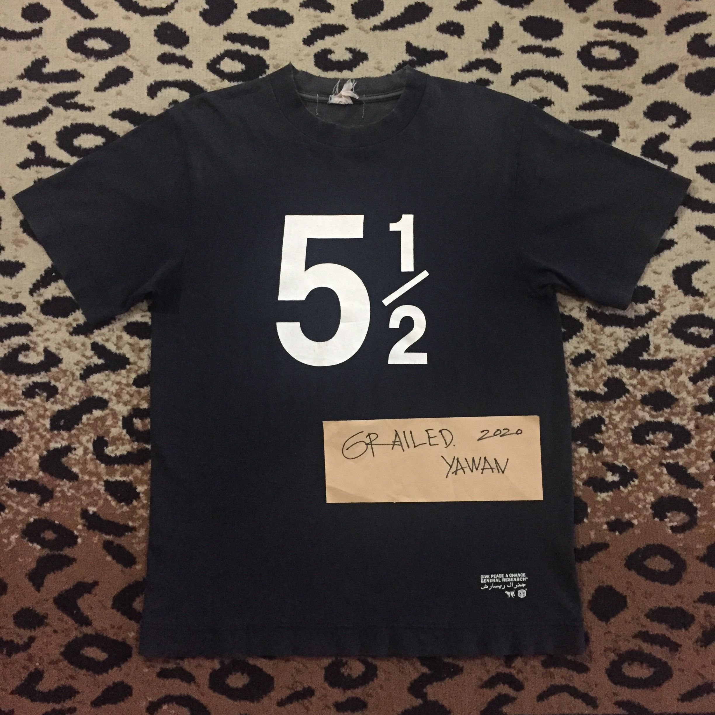 General Research GENERAL RESEARCH 51/2 Arabic Tee Size US M / EU 48-50 / 2 - 1 Thumbnail
