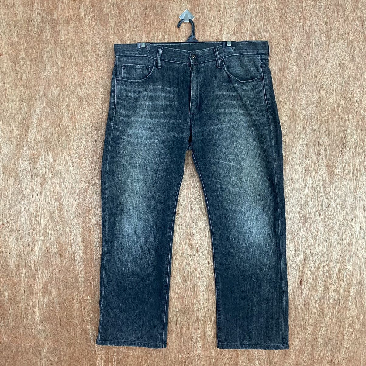 Uniqlo DLL Uniqlo Black Denim Jeans Pants #c798 Size US 36 / EU 52 - 1 Thumbnail