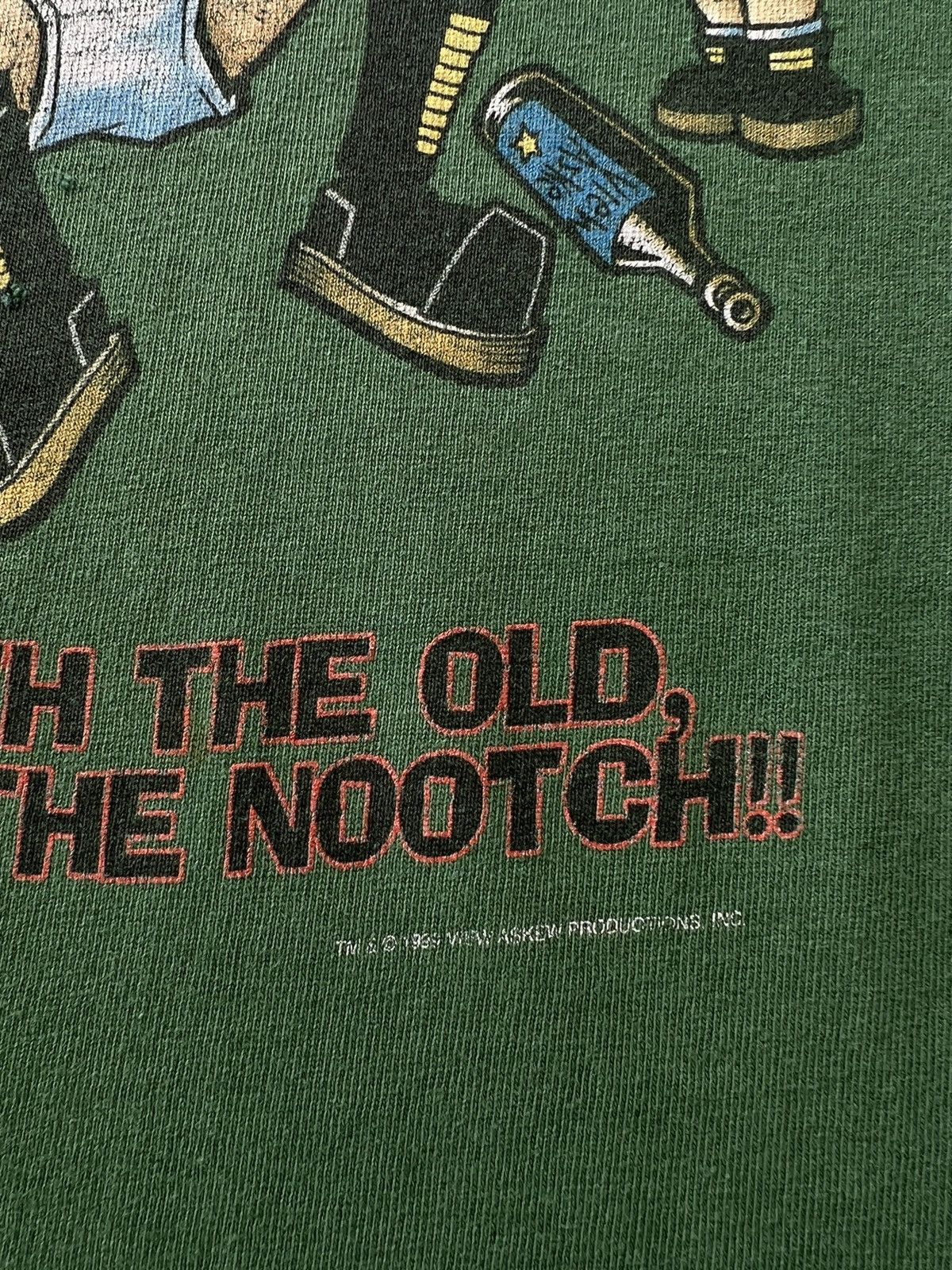 Band Tees × Vintage Vintage 1999 Clerks Movie Faded Green Tee Size US L / EU 52-54 / 3 - 8 Thumbnail