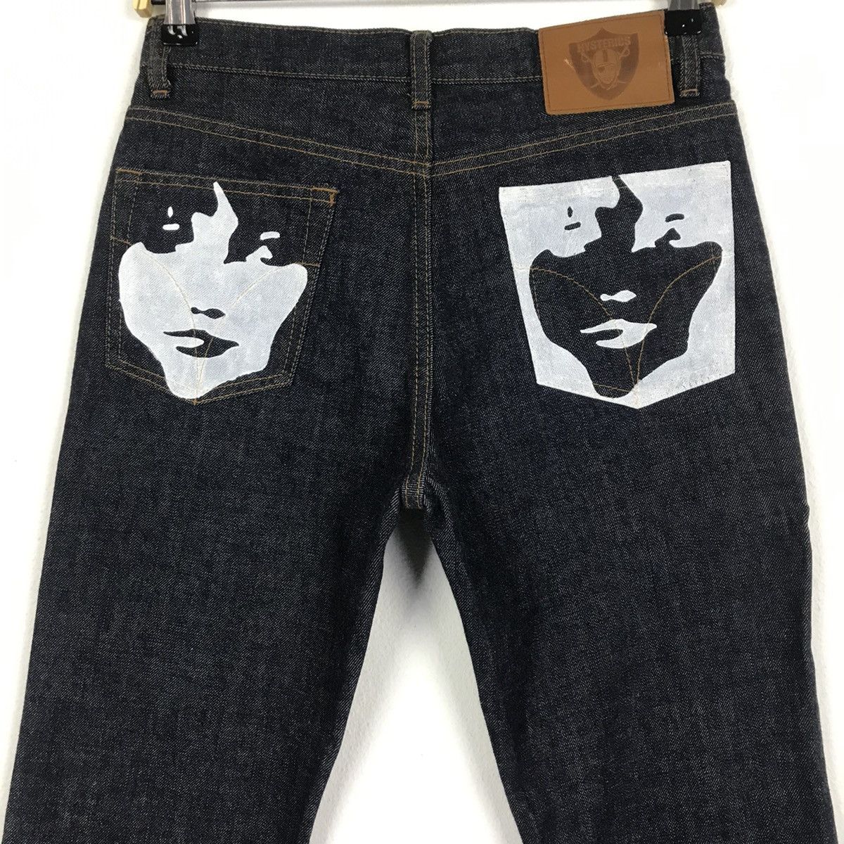 Hysteric Glamour × Japanese Brand 💣OFFER Vtg HYSTERIC GLAMOUR Custom Logo Design Denim Jeans Size US 28 / EU 44 - 6 Thumbnail