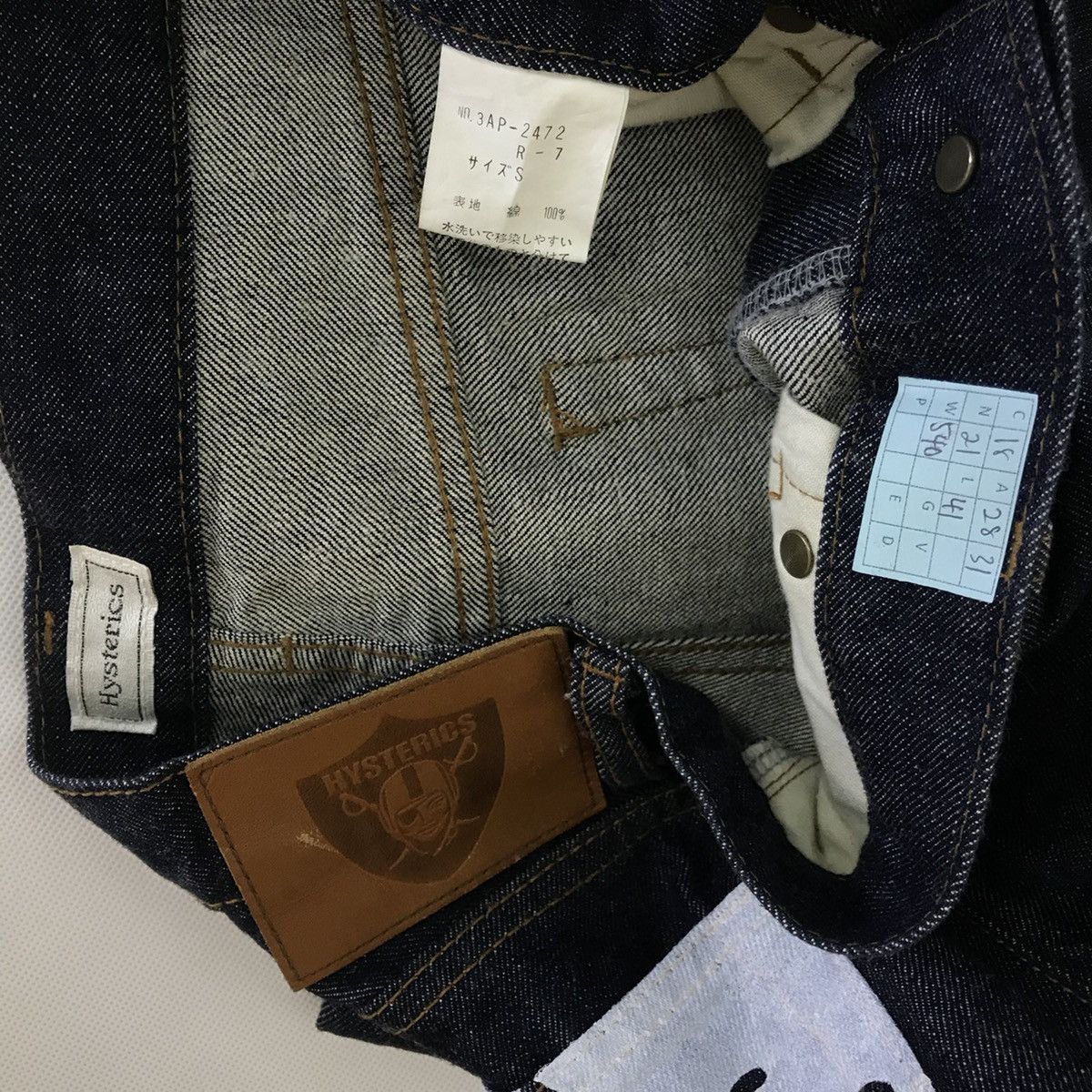 Hysteric Glamour × Japanese Brand 💣OFFER Vtg HYSTERIC GLAMOUR Custom Logo Design Denim Jeans Size US 28 / EU 44 - 14 Thumbnail