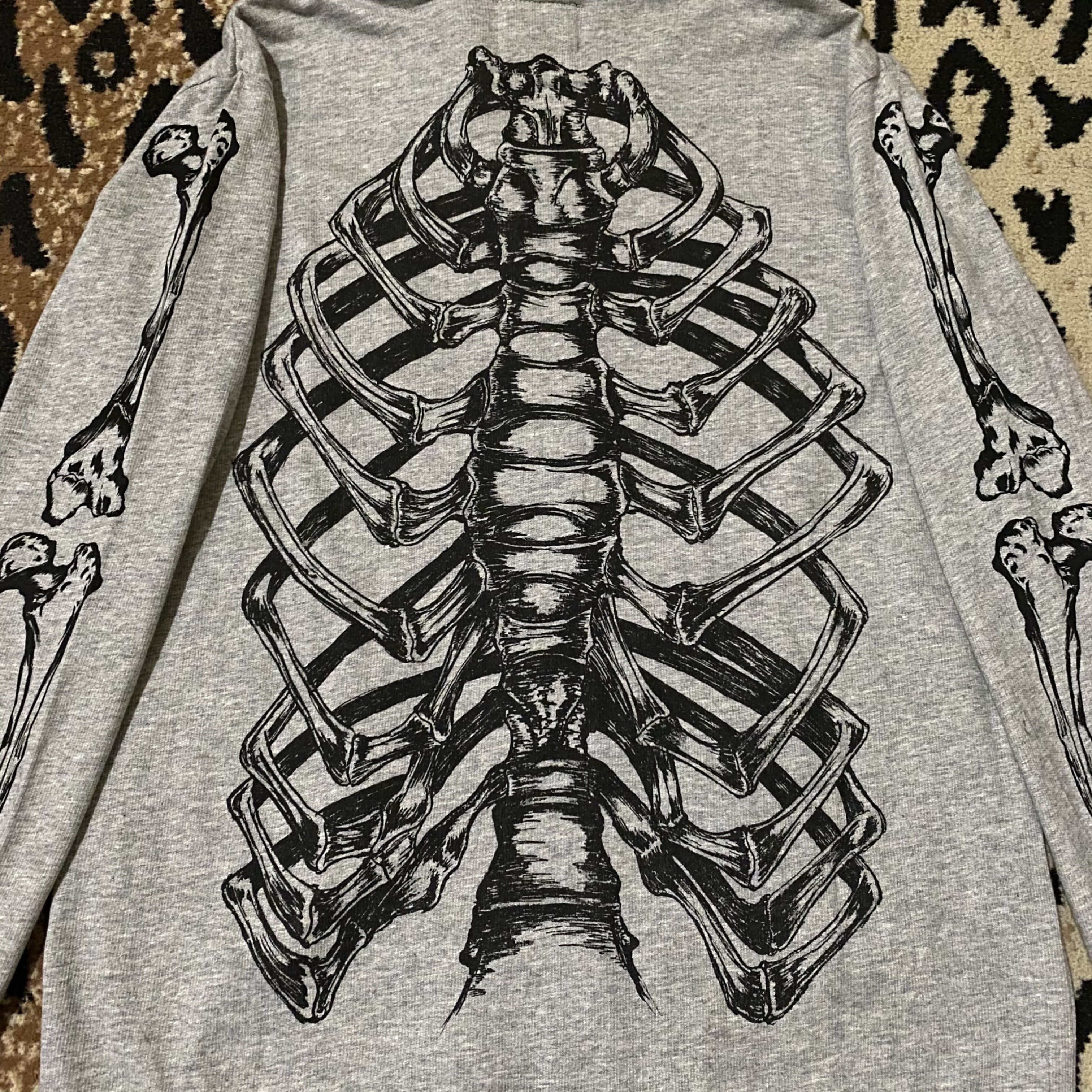 Japanese Brand Glad News Skeleton Full Zip Hoodie Size US M / EU 48-50 / 2 - 7 Thumbnail