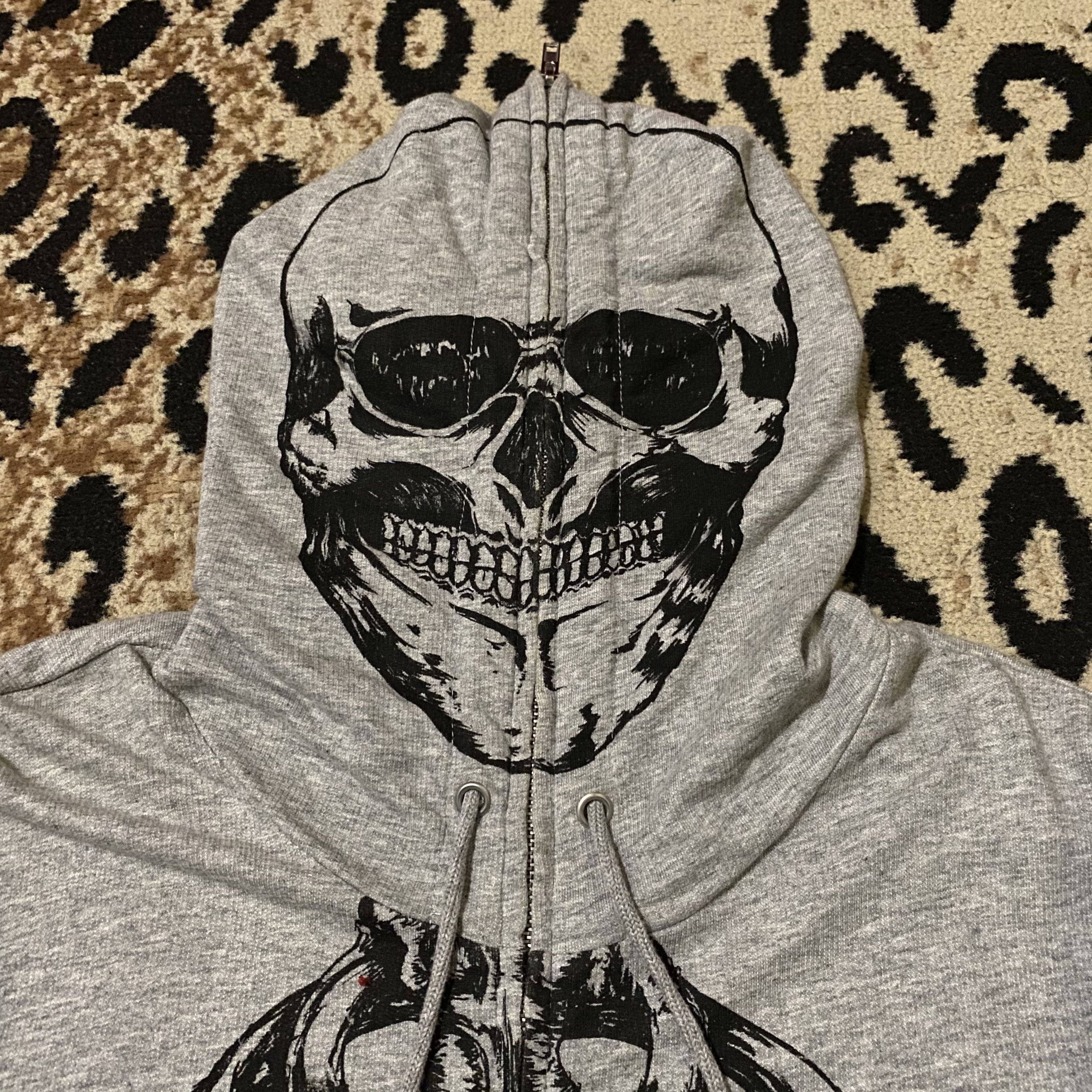 Japanese Brand Glad News Skeleton Full Zip Hoodie Size US M / EU 48-50 / 2 - 2 Thumbnail