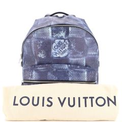 LOUIS VUITTON Louis Vuitton Bijou Sac Neo Discovery Taigarama Keychain  M69318 Taiga PVC Antarctica Bag Charm Mini Rucksack Backpack