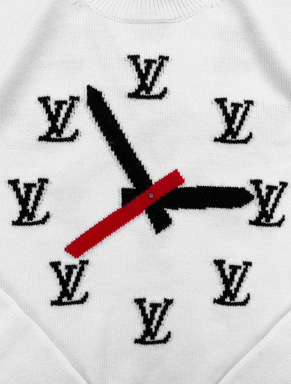 Louis Vuitton SS21 Louis Vuitton Virgil Abloh Clock Intarsia Knit Sweater Size US S / EU 44-46 / 1 - 2 Thumbnail
