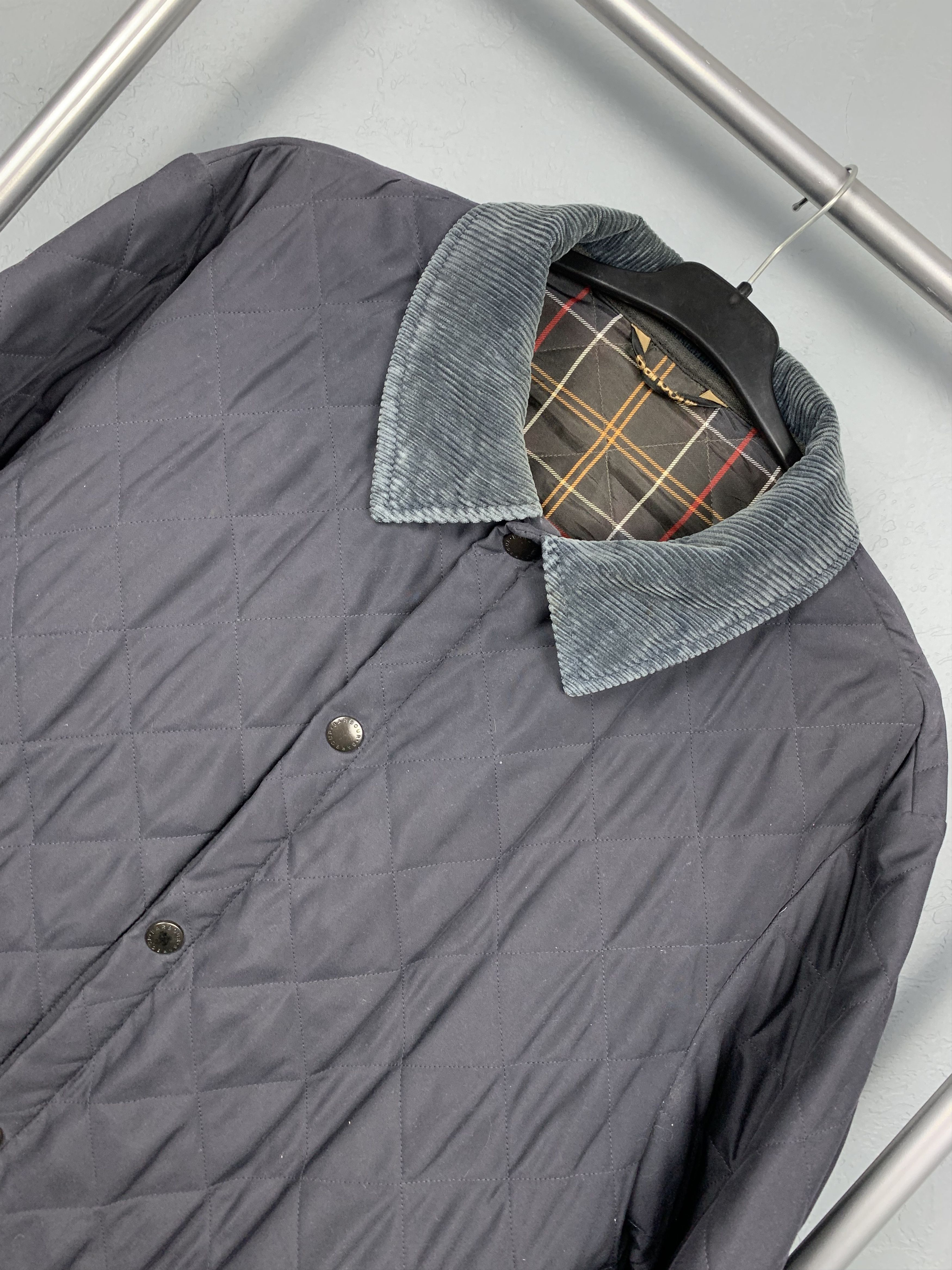 Barbour × Vintage Barbour New Classic Eskdale Mens Quilted Jacket Size US XL / EU 56 / 4 - 2 Thumbnail