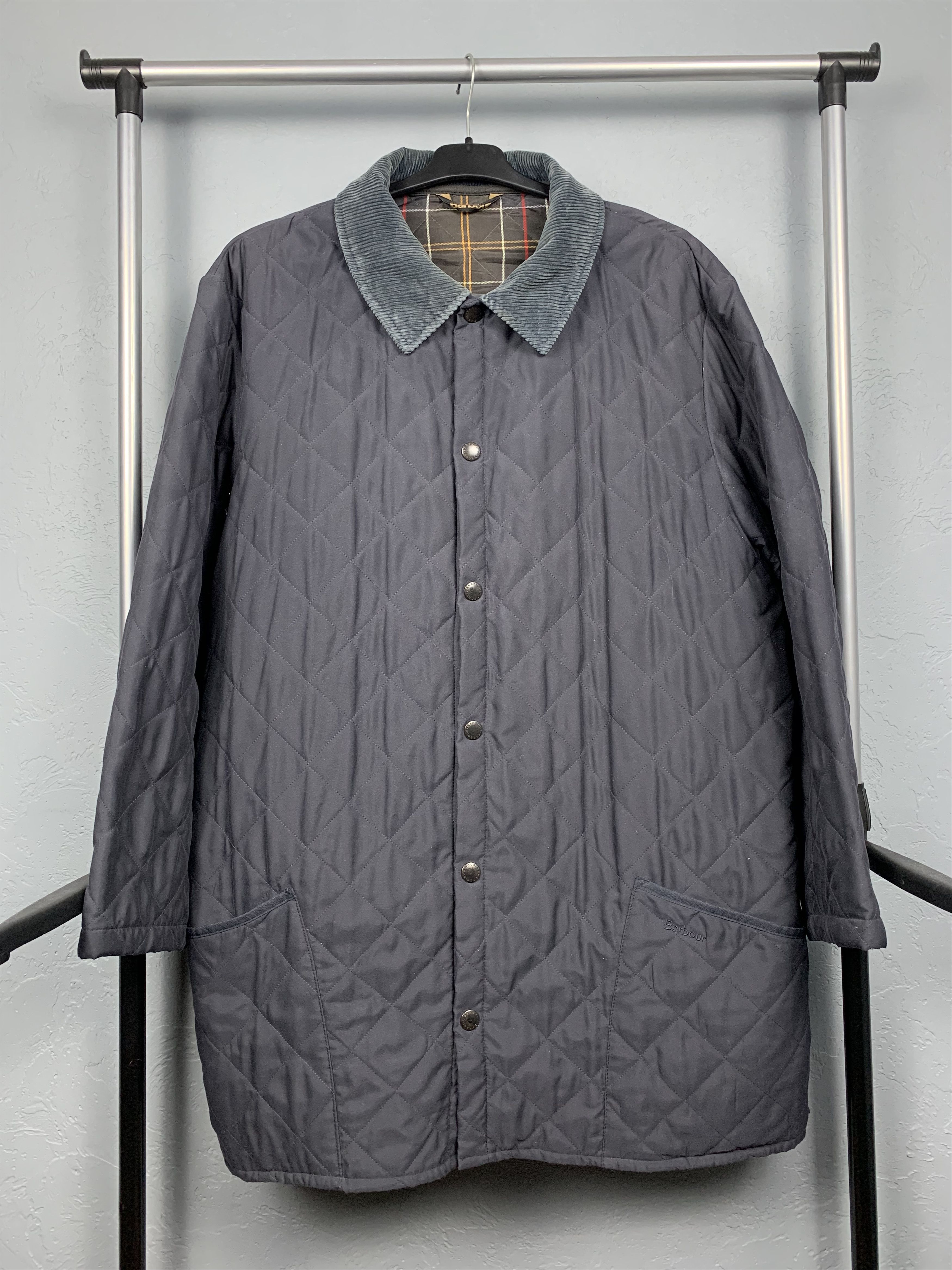 Barbour × Vintage Barbour New Classic Eskdale Mens Quilted Jacket Size US XL / EU 56 / 4 - 1 Thumbnail