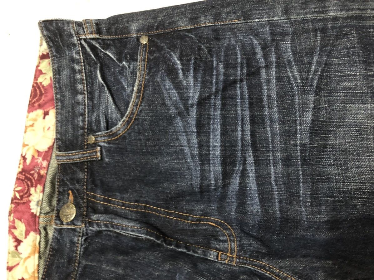 Japanese Brand RARE!! FISH KOI EMBROIDERED JEANS Size US 34 / EU 50 - 6 Thumbnail