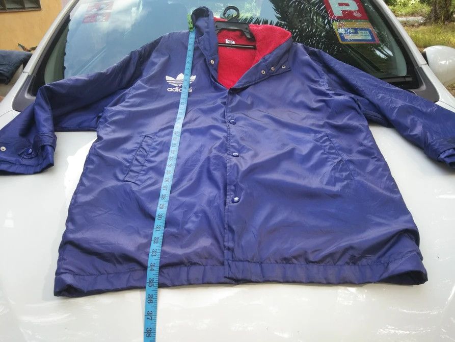 Adidas × Descente VINTAGE ADIDAS BIG LOGO HOODIE SHERPA LONG JACKET Size US XL / EU 56 / 4 - 13 Thumbnail