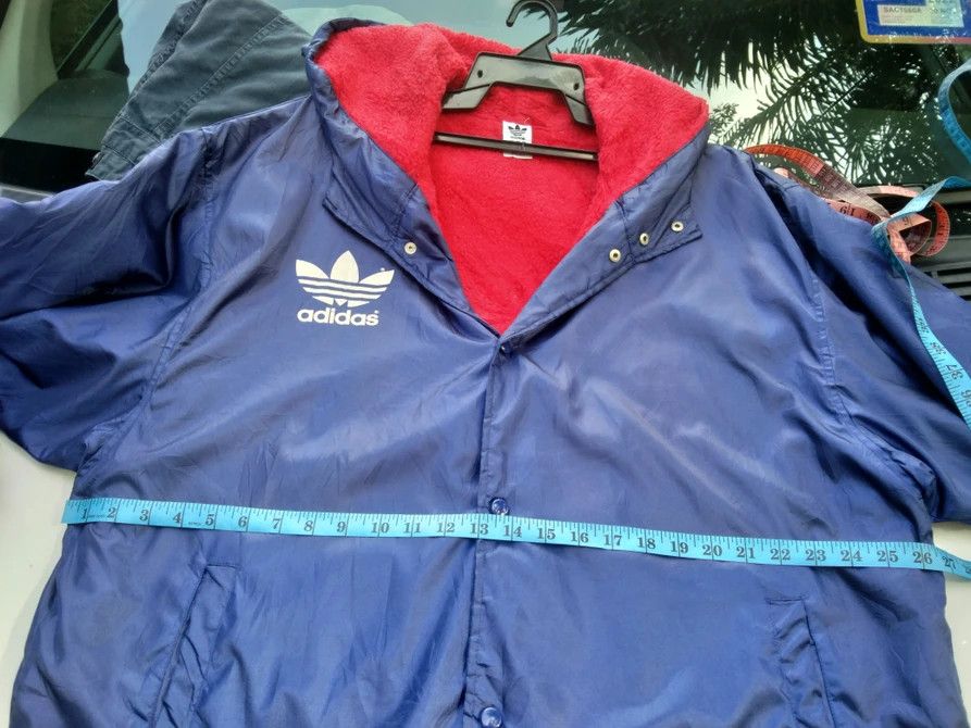 Adidas × Descente VINTAGE ADIDAS BIG LOGO HOODIE SHERPA LONG JACKET Size US XL / EU 56 / 4 - 12 Thumbnail