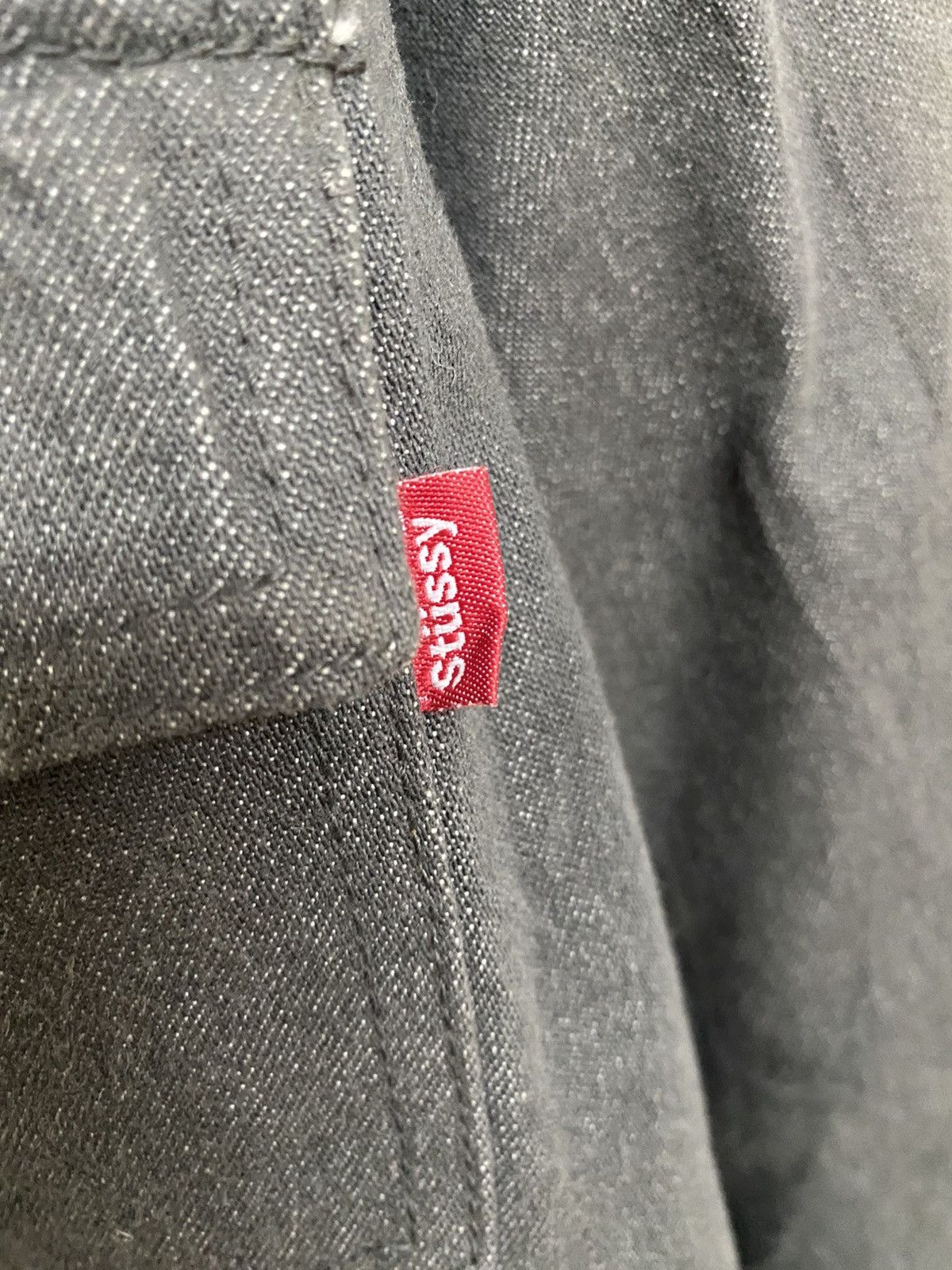 Stussy × Vintage Vintage Stussy Sherpa Denim Jacket Size US L / EU 52-54 / 3 - 4 Thumbnail