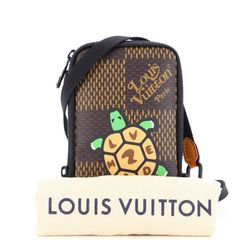 LOUIS VUITTON Taurillon Illusion Double Phone Pouch Shoulder Bag M81223  40261A