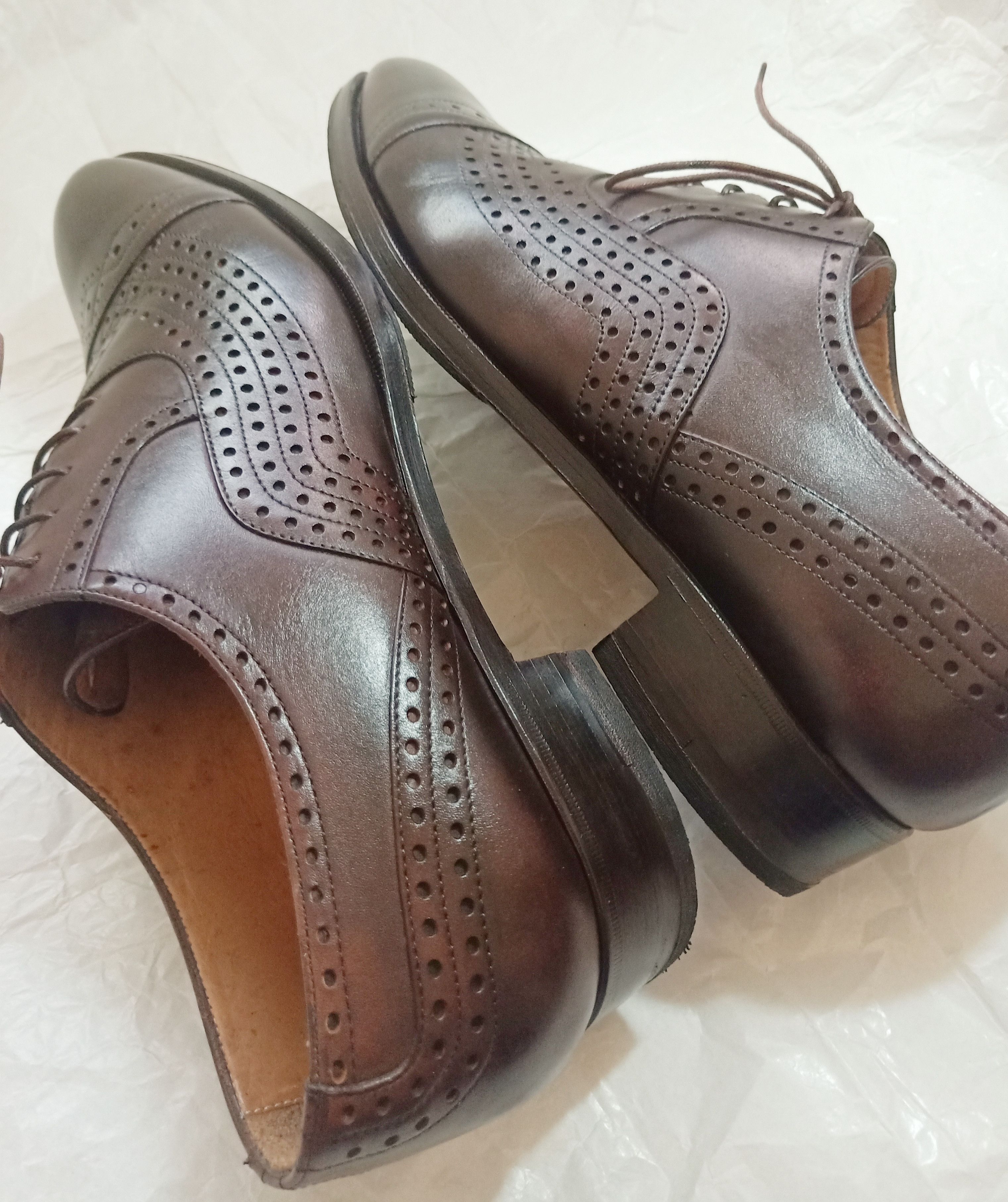 Saint Laurent Paris × Yves Saint Laurent SAINT LAURENT YSL EARL PERFORATED OXFORDS SHOES Tom Ford Era Size US 8 / EU 41 - 5 Thumbnail