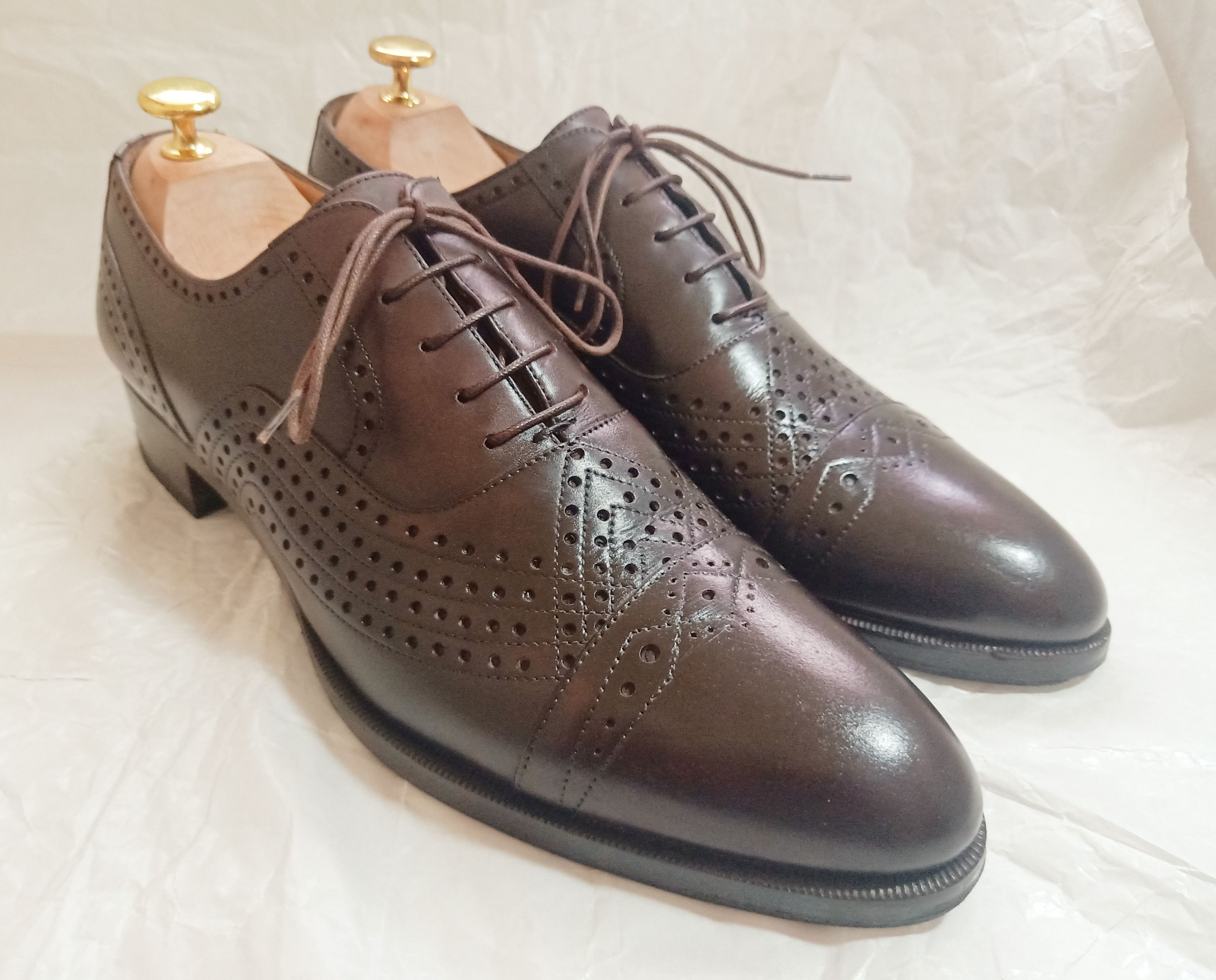 Saint Laurent Paris × Yves Saint Laurent SAINT LAURENT YSL EARL PERFORATED OXFORDS SHOES Tom Ford Era Size US 8 / EU 41 - 12 Thumbnail