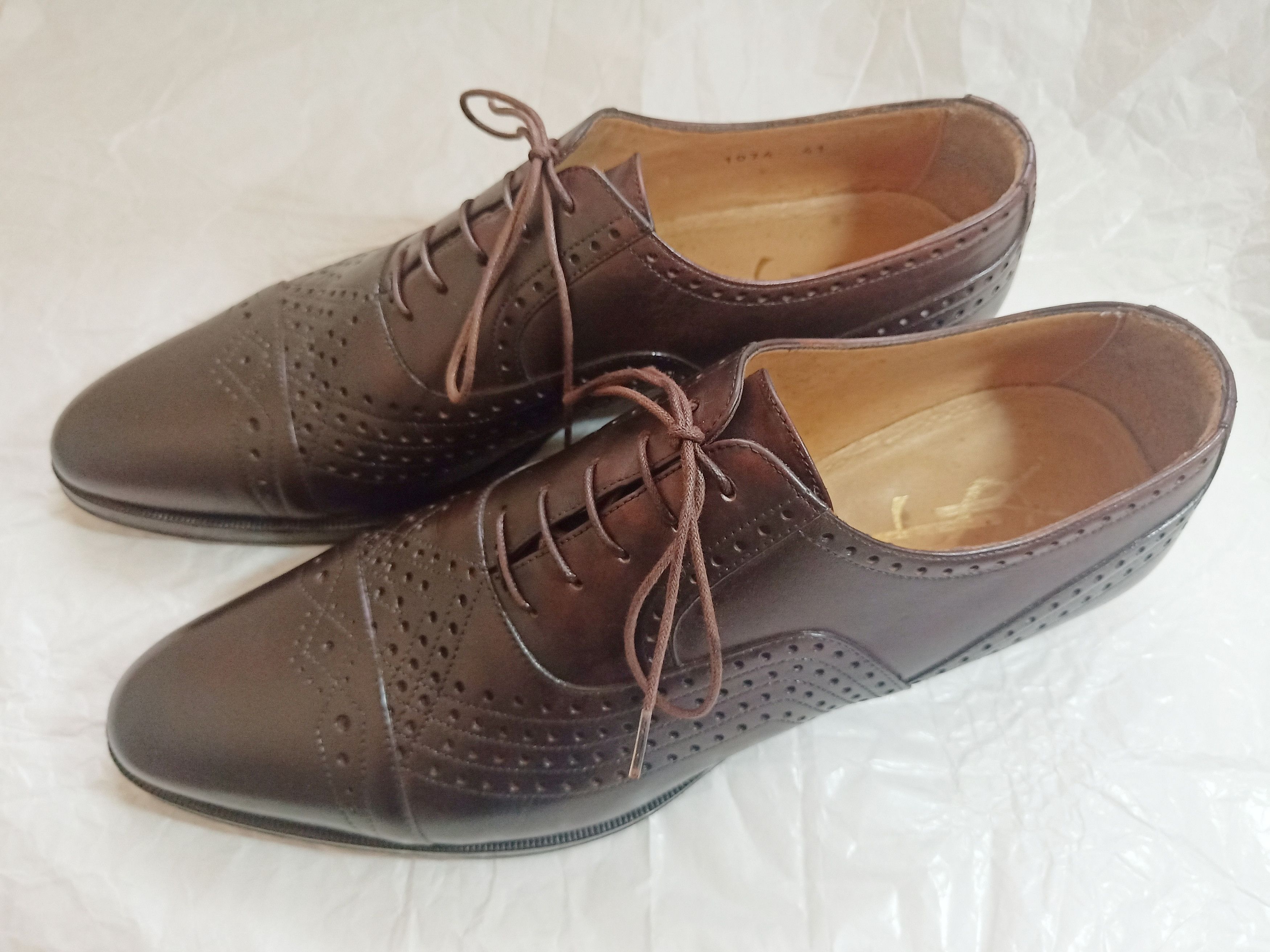 Saint Laurent Paris × Yves Saint Laurent SAINT LAURENT YSL EARL PERFORATED OXFORDS SHOES Tom Ford Era Size US 8 / EU 41 - 13 Thumbnail