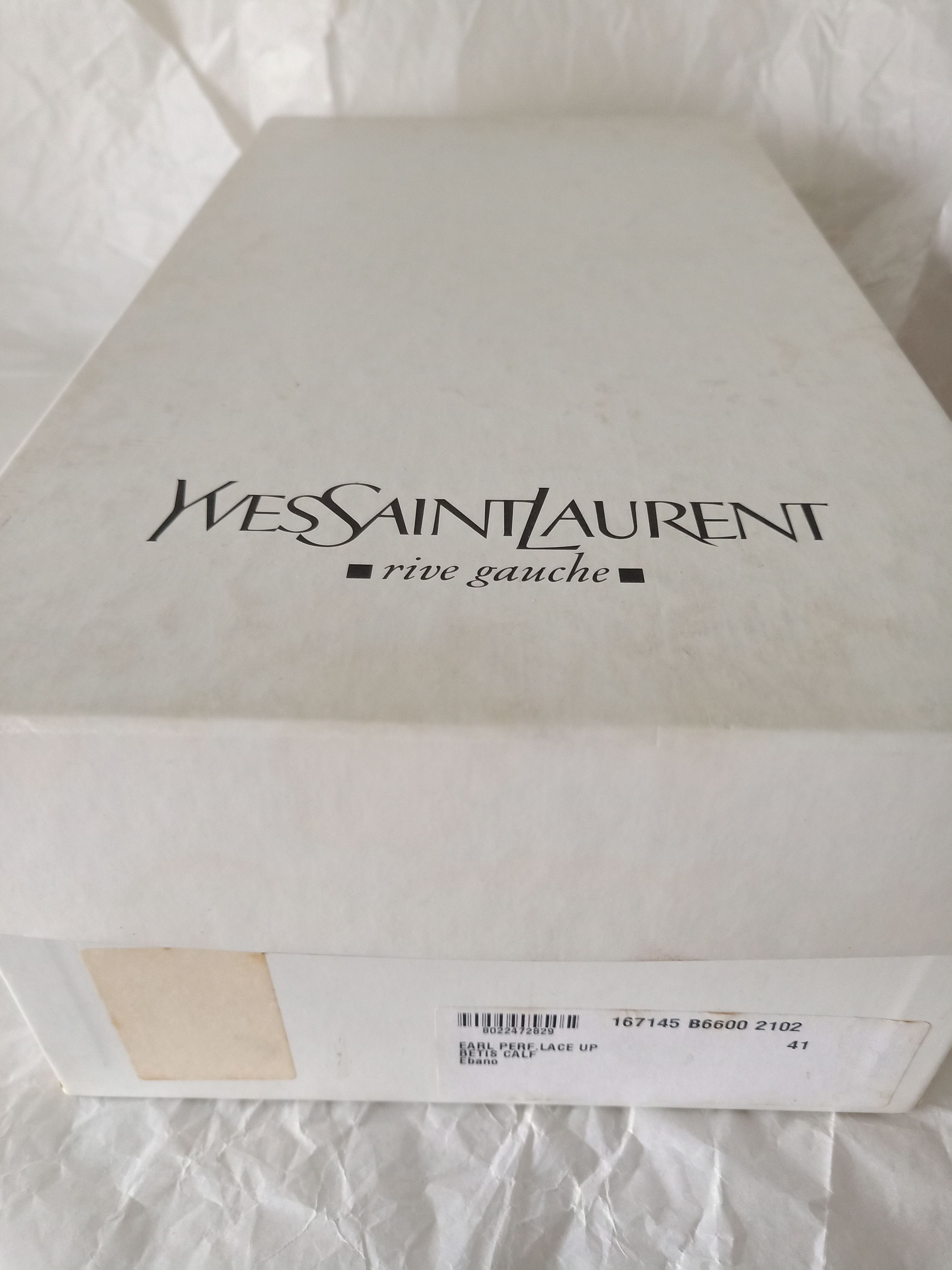 Saint Laurent Paris × Yves Saint Laurent SAINT LAURENT YSL EARL PERFORATED OXFORDS SHOES Tom Ford Era Size US 8 / EU 41 - 20 Thumbnail