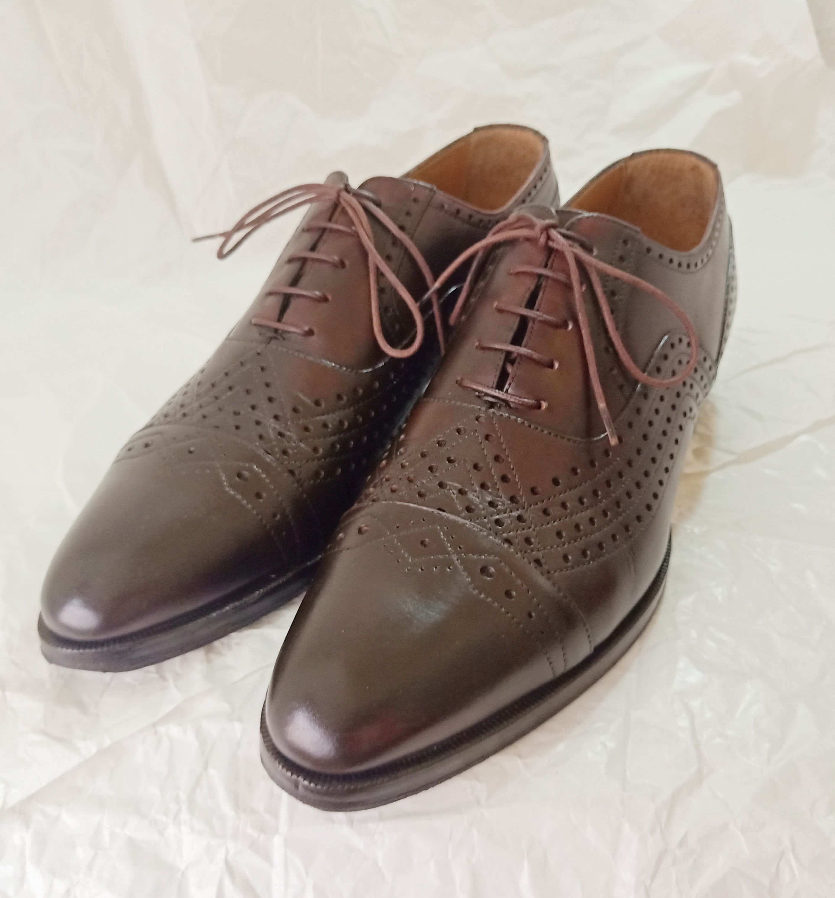Saint Laurent Paris × Yves Saint Laurent SAINT LAURENT YSL EARL PERFORATED OXFORDS SHOES Tom Ford Era Size US 8 / EU 41 - 17 Thumbnail