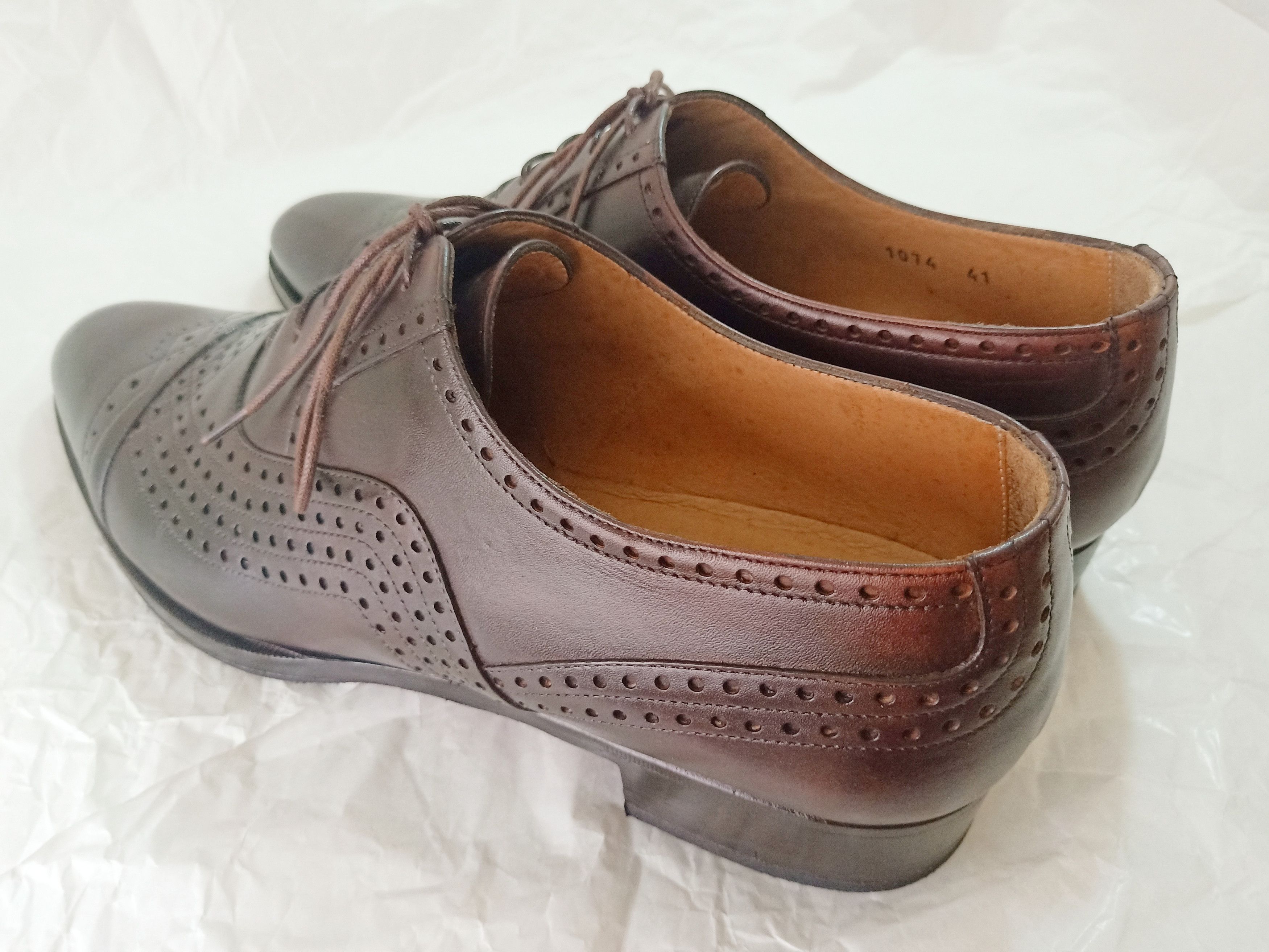 Saint Laurent Paris × Yves Saint Laurent SAINT LAURENT YSL EARL PERFORATED OXFORDS SHOES Tom Ford Era Size US 8 / EU 41 - 7 Thumbnail